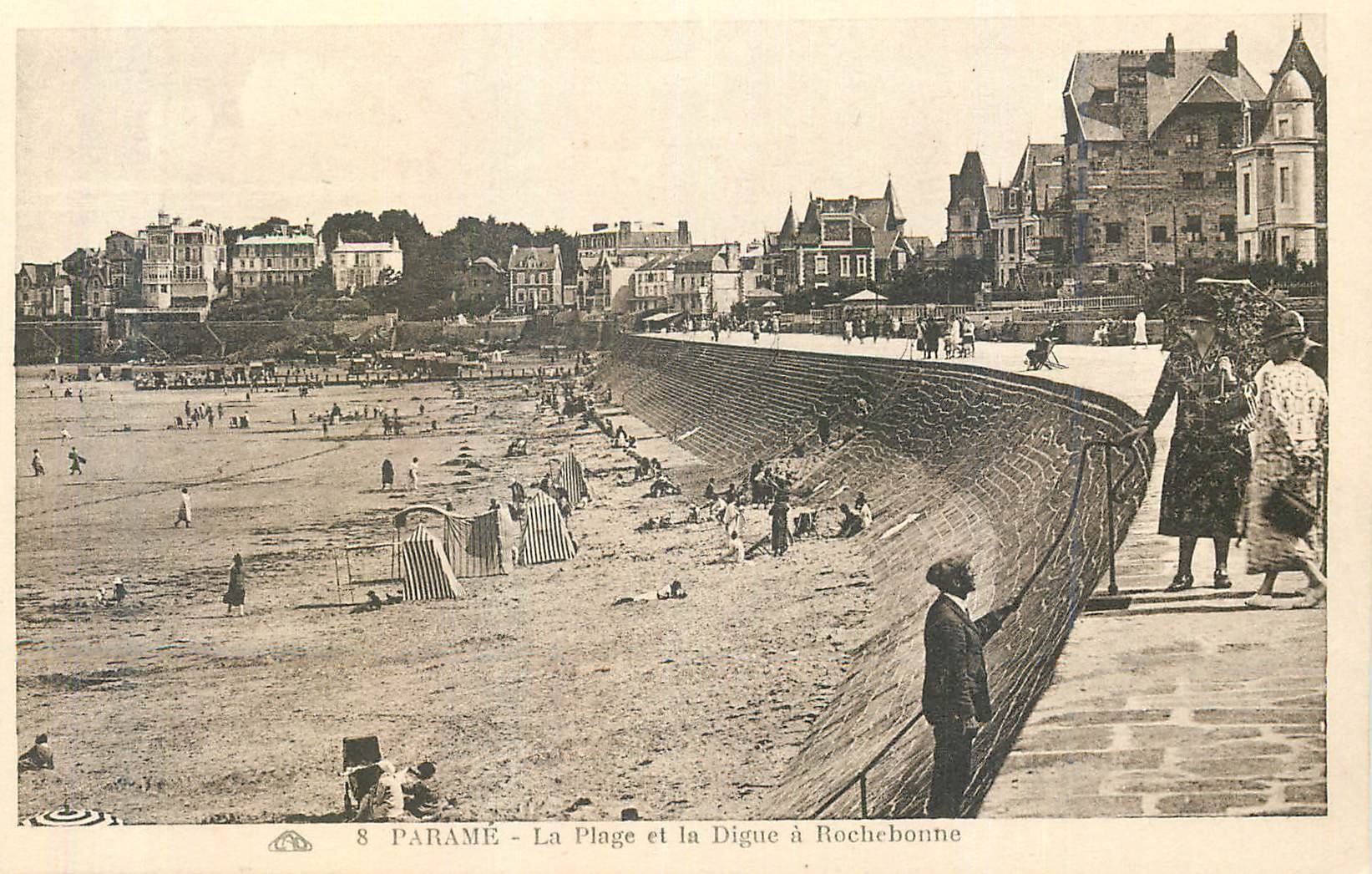 CPA Parame La Plage et la Digue a Rochebonne