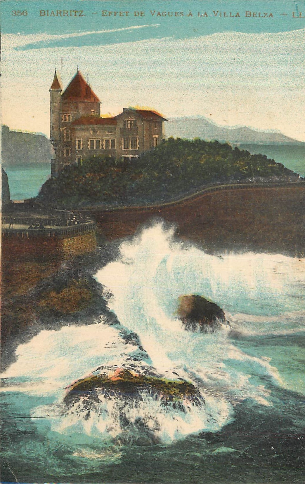 Biarritz — Effet de vagues à la Villa Belza — LL, n° 356