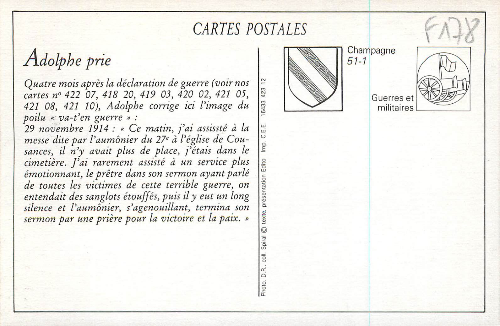 Cathédrale de Reims — Ruines après la Grande Guerre 1914 — Phot-Express — Achterkant