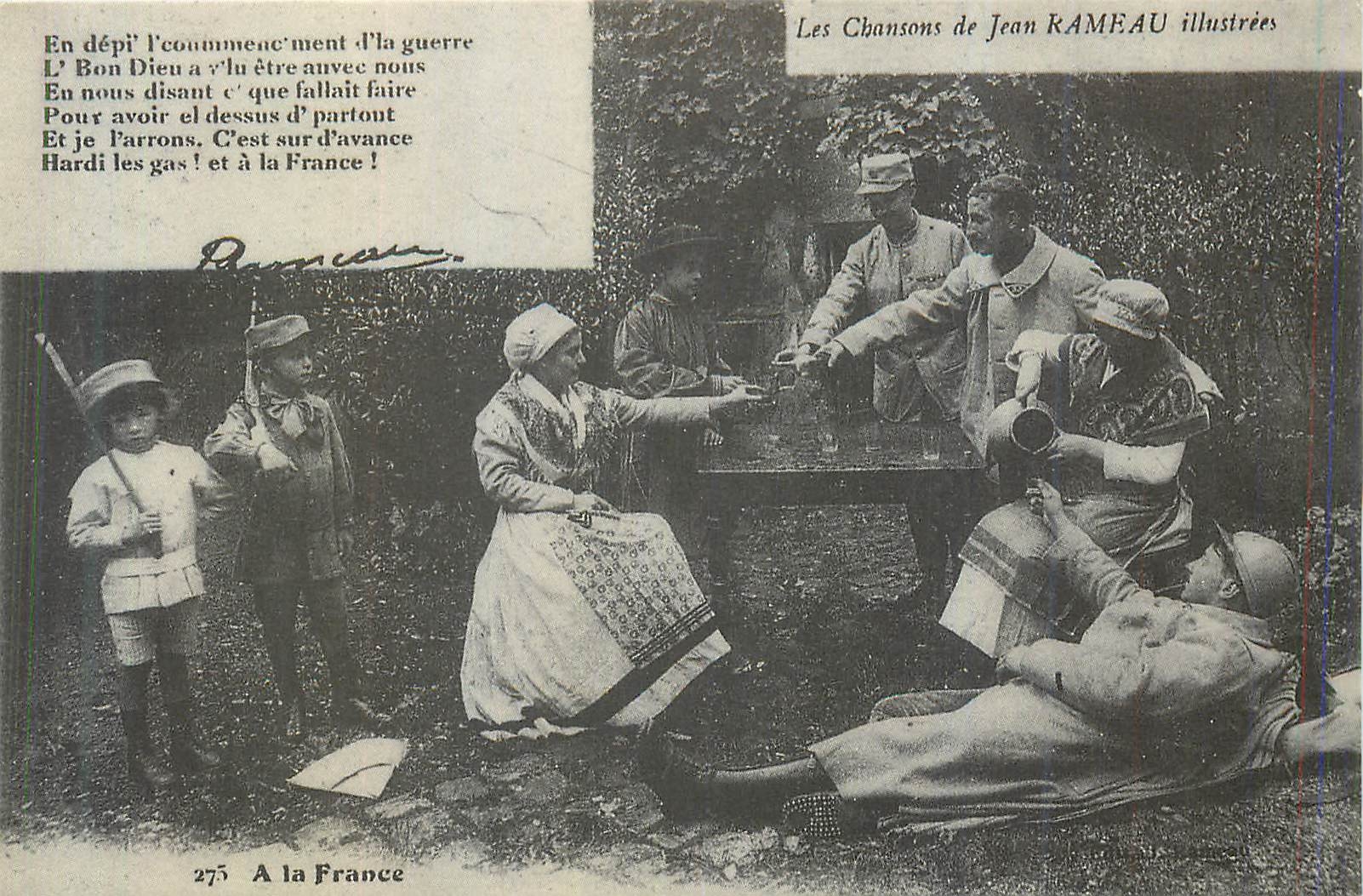 Soldats et paysans à la France — Les Chansons de Jean Rameau illustrées — Édition C.E.E.