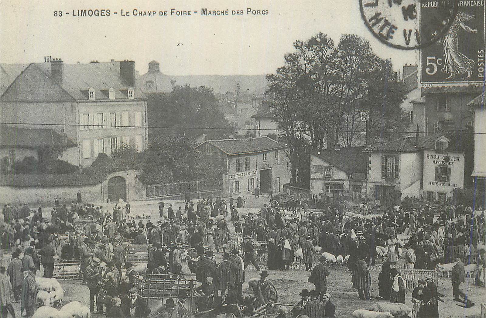 REPRO Limoges Le Champ de Foire Marche des Porcs