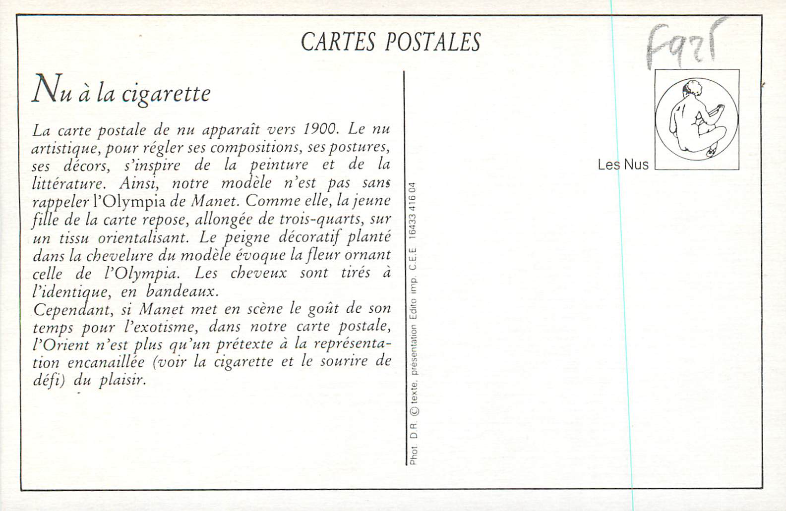 Nu à la cigarette — Coroma 122 — Coroma — Reverso