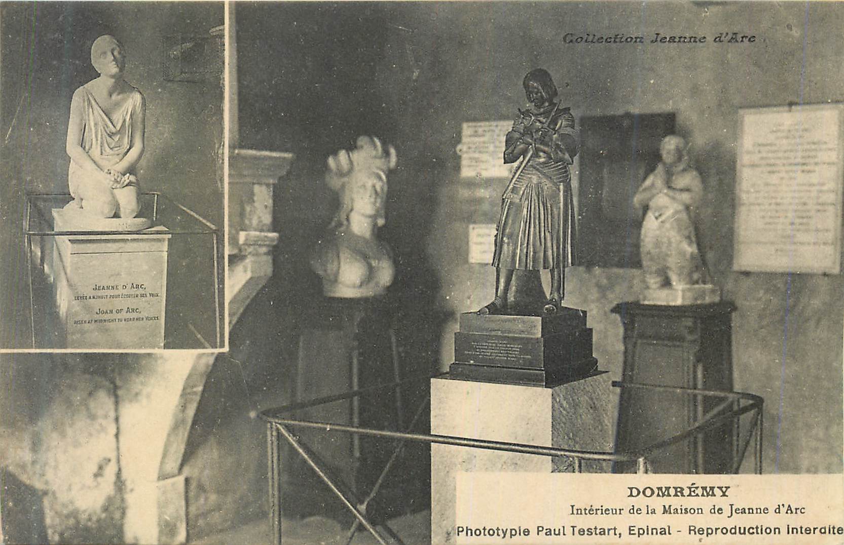 Intérieur de la Maison de Jeanne d'Arc — Domrémy — Phototypie Paul Testart, Epinal