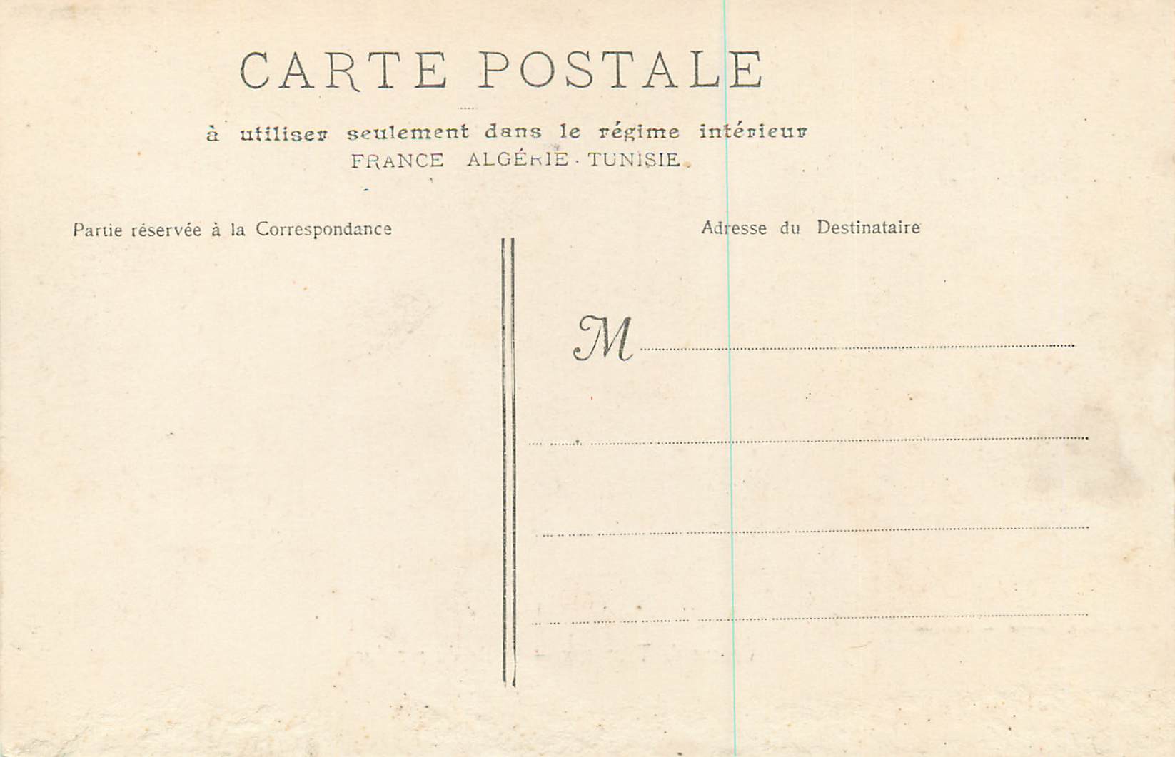 CPA Course de Taureaux Chute du Picador — Rückseite