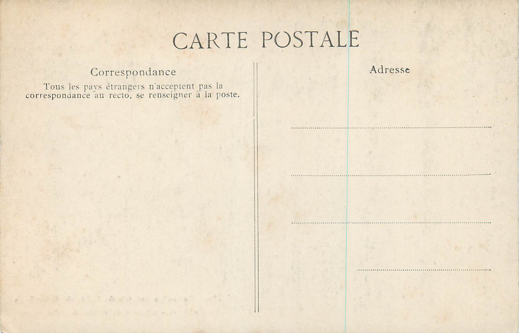 CPA Collection Speciale du Palais de Compiegne Bibliotheque — Verso