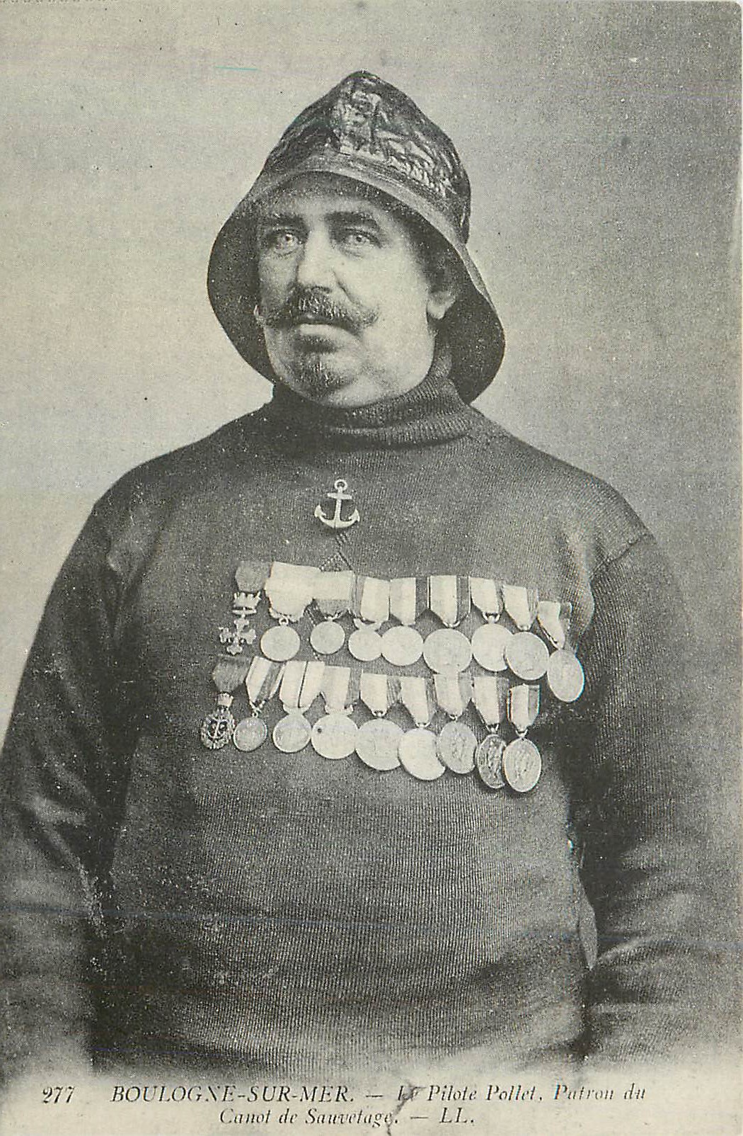 Boulogne-sur-Mer — Le Pilote Pollet, Patron du Canot de Sauvetage — LL. — N° 277