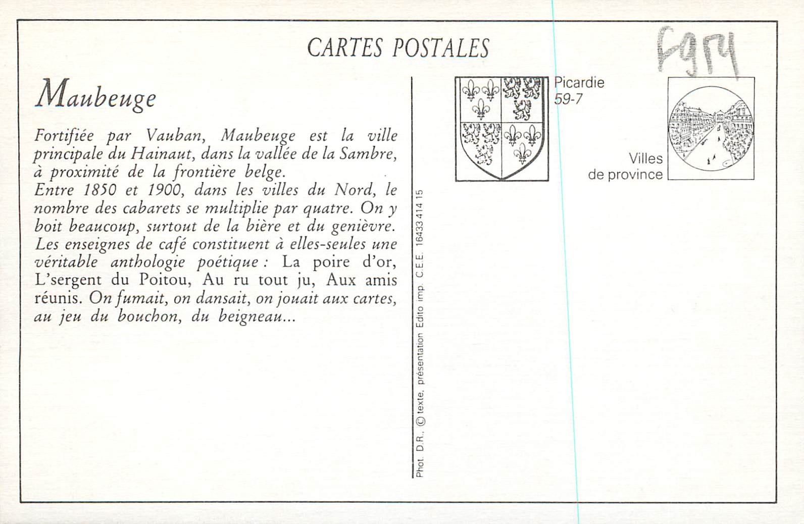 REPRO Maubeuge une Drole d'Enseigne — Back