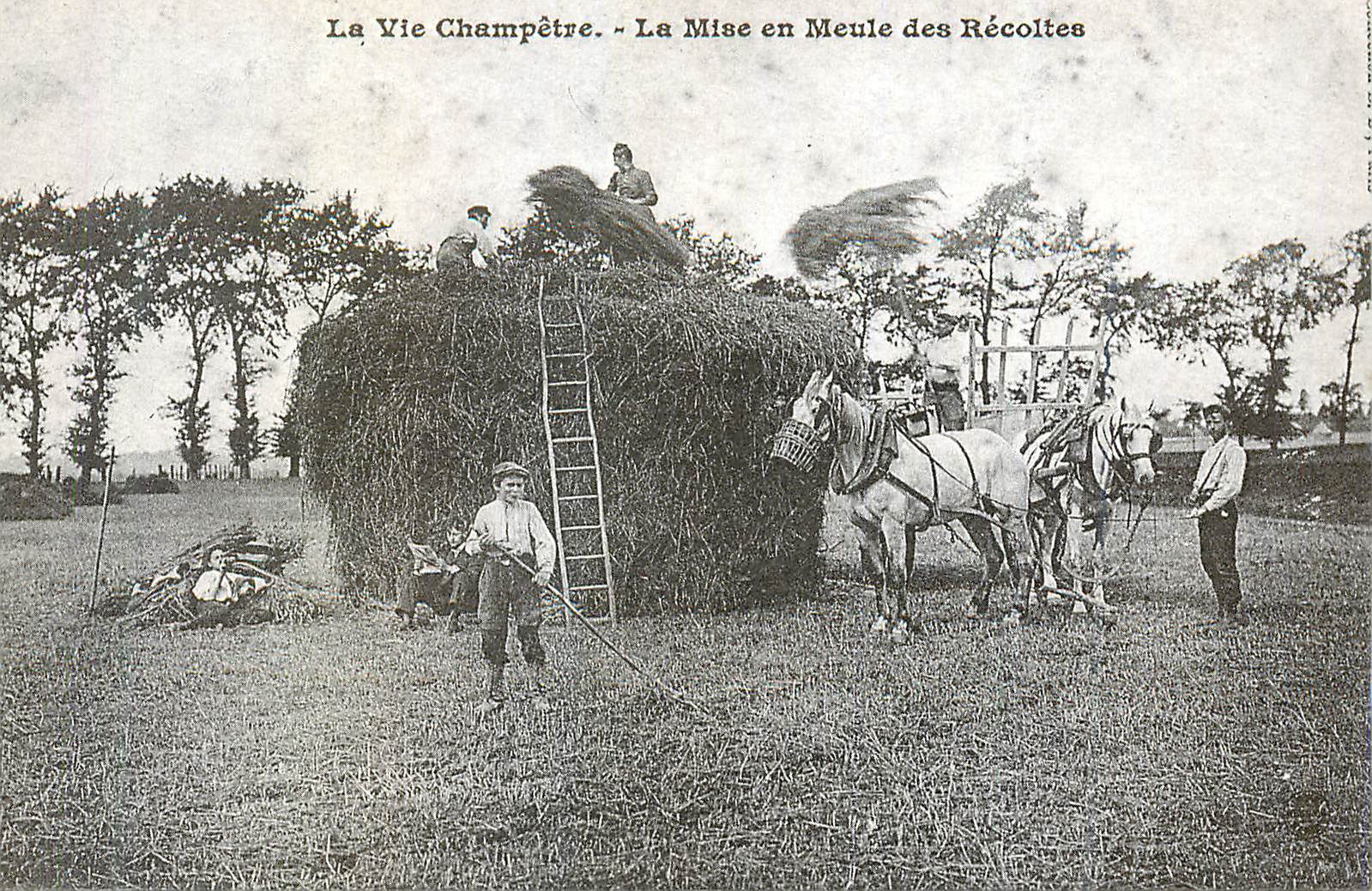 REPRO la Vie Champetre la Mise en Meule des Recoltes