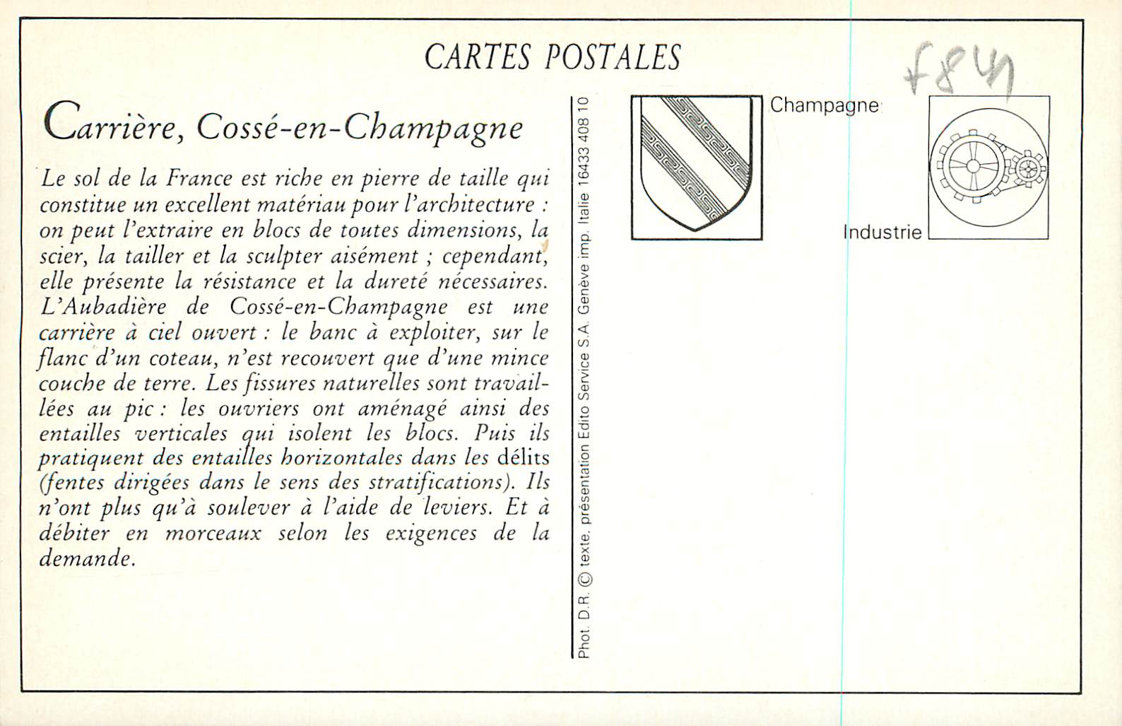 REPRO Cosse en Champagne (Mayenne) Carriere — Back
