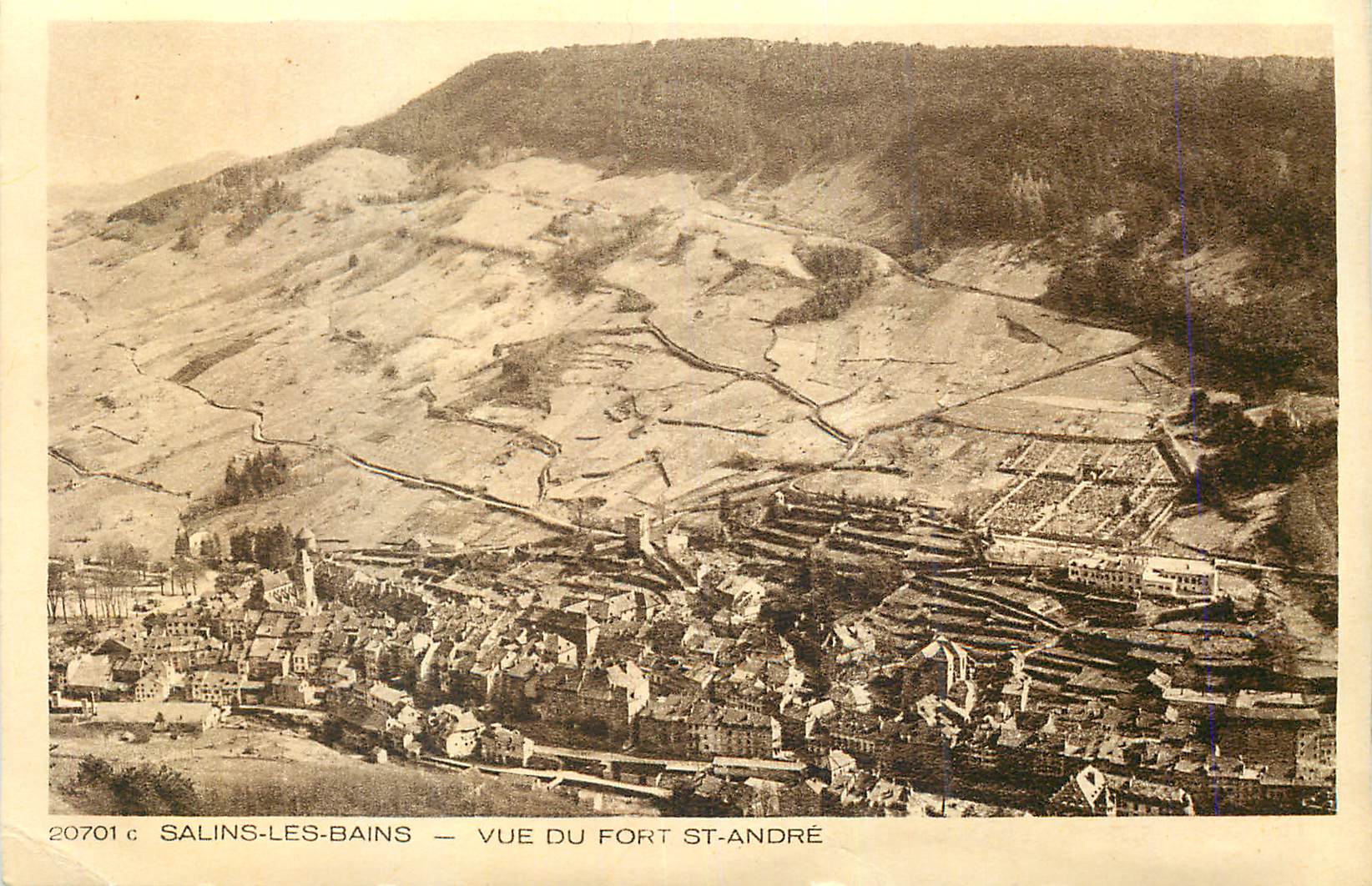 CPA Salins les Bains Vue du Fort St Andre