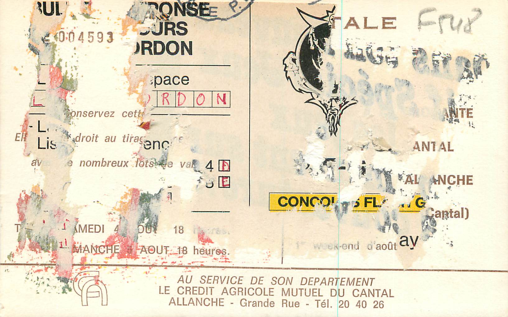 REPRO Allanche Cantal l'Auvergne le Foirail un Jour de Grande Foire — Rückseite