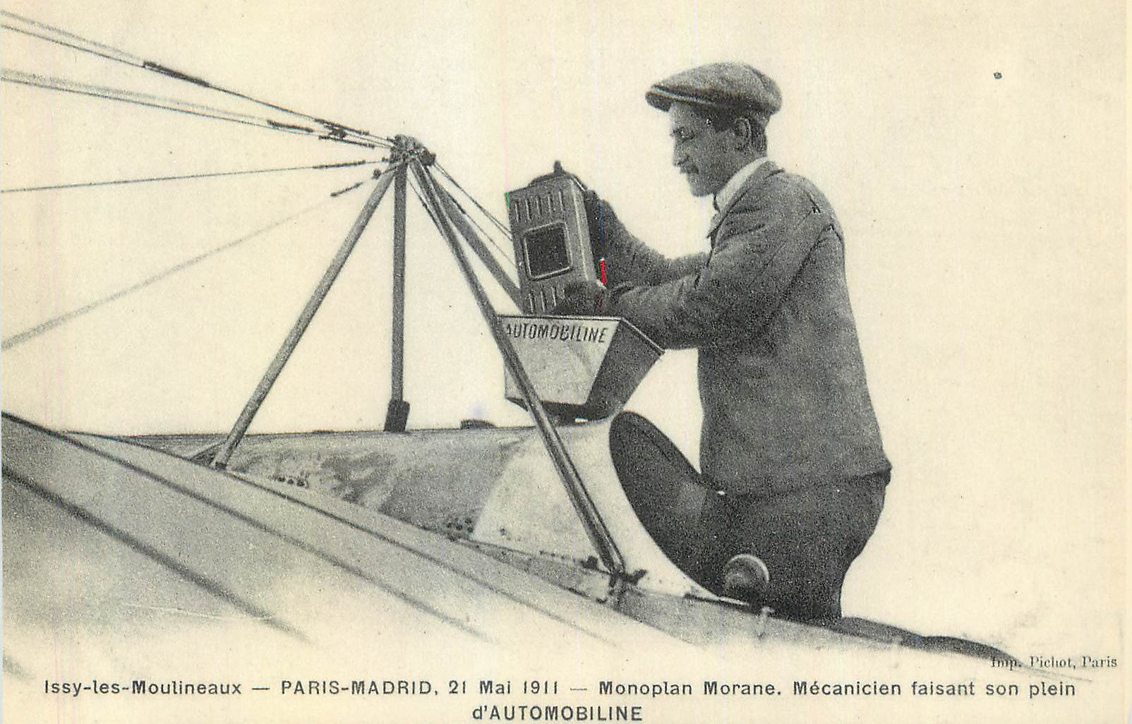 REPRO Issy les Moulineaux Paris Madrid Monoplan Morane Avion Aviation