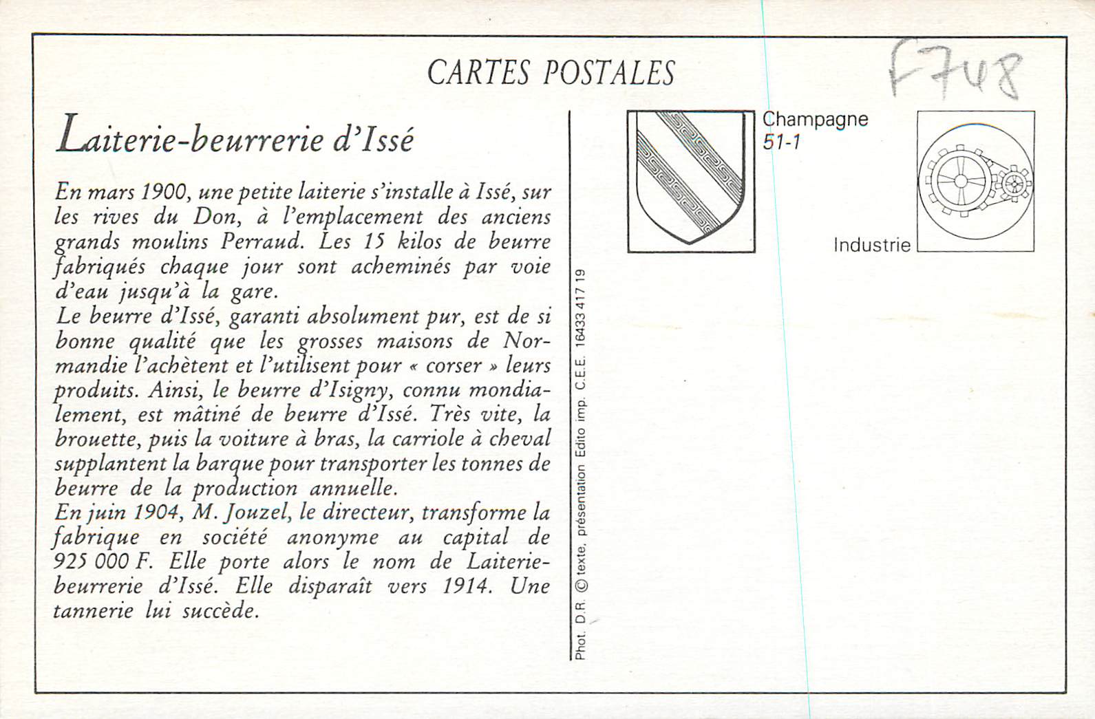 REPRO Laiterie Beurrerie d'Isse — Back