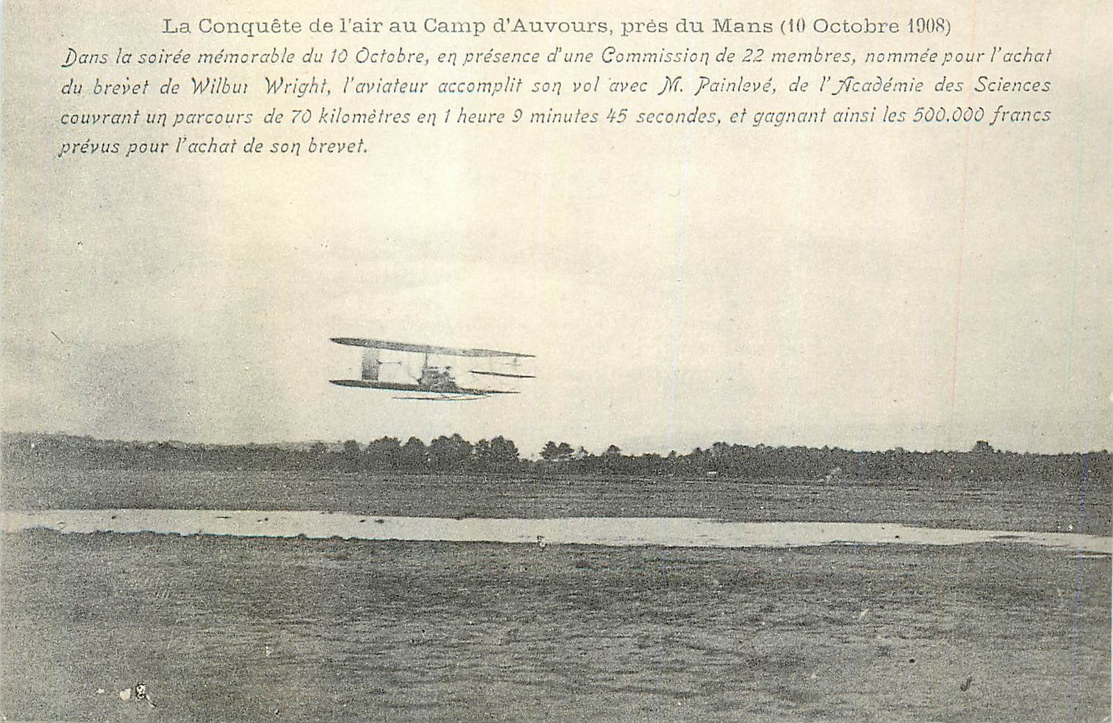 Camp d'Auvours — Vol de Wilbur Wright — Édition C.E.E.
