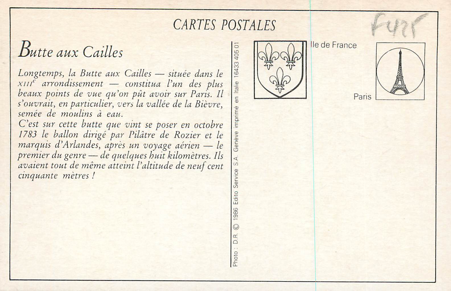 REPRO Une Ruelle de la Butte aux Cailles — Back