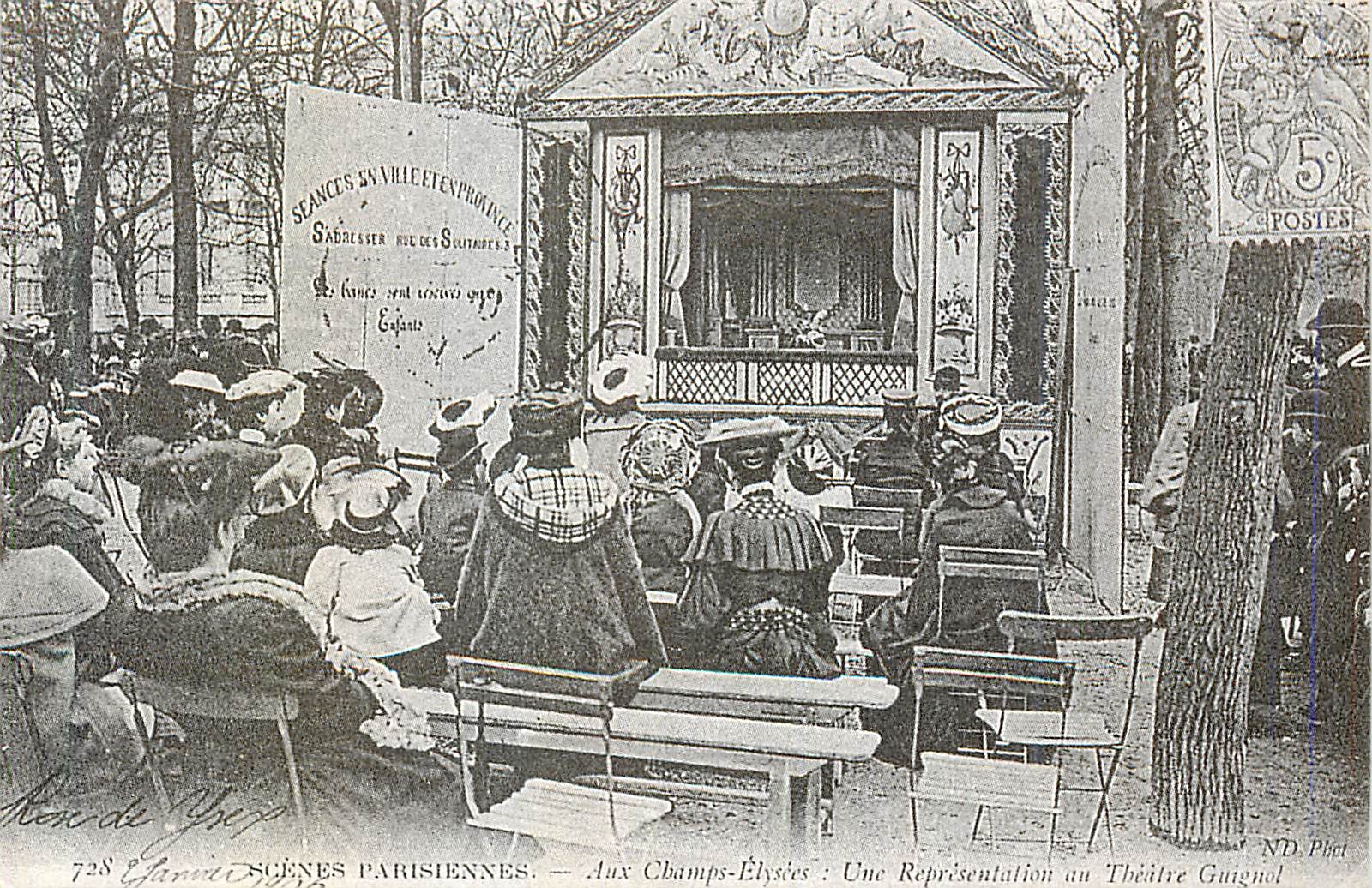Aux Champs-Élysées : Une Représentation au Théâtre Guignol — Scènes Parisiennes, n°728