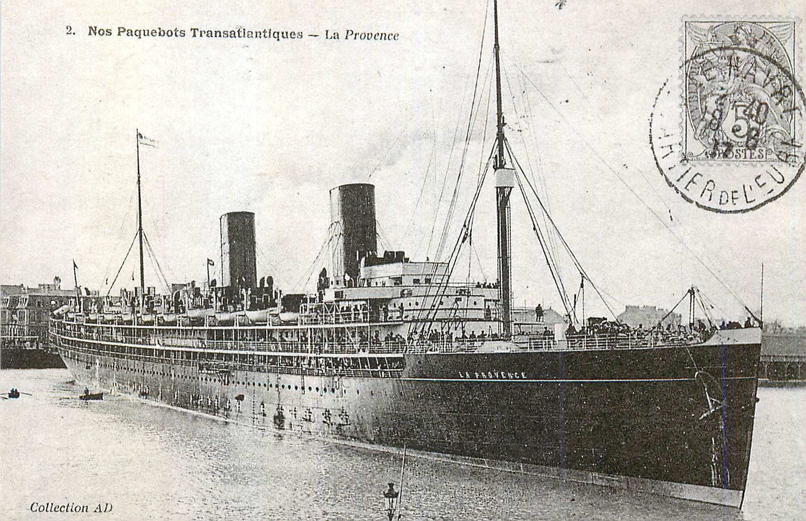 REPRO Nos Paquebots Transatiantiques La Provence Bateau