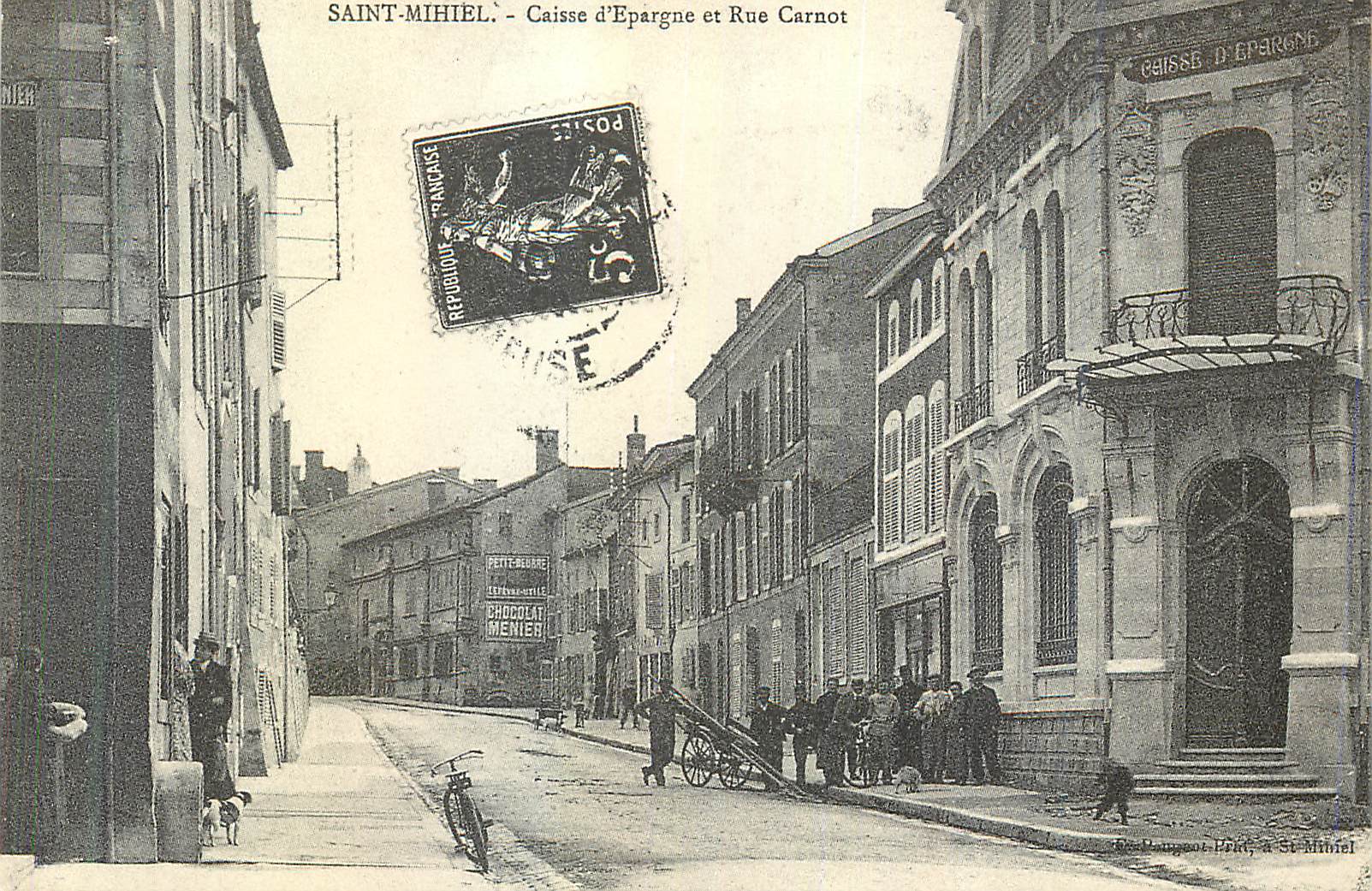 Saint-Mihiel - Caisse d'Epargne et Rue Carnot — Édito, n° 55-1
