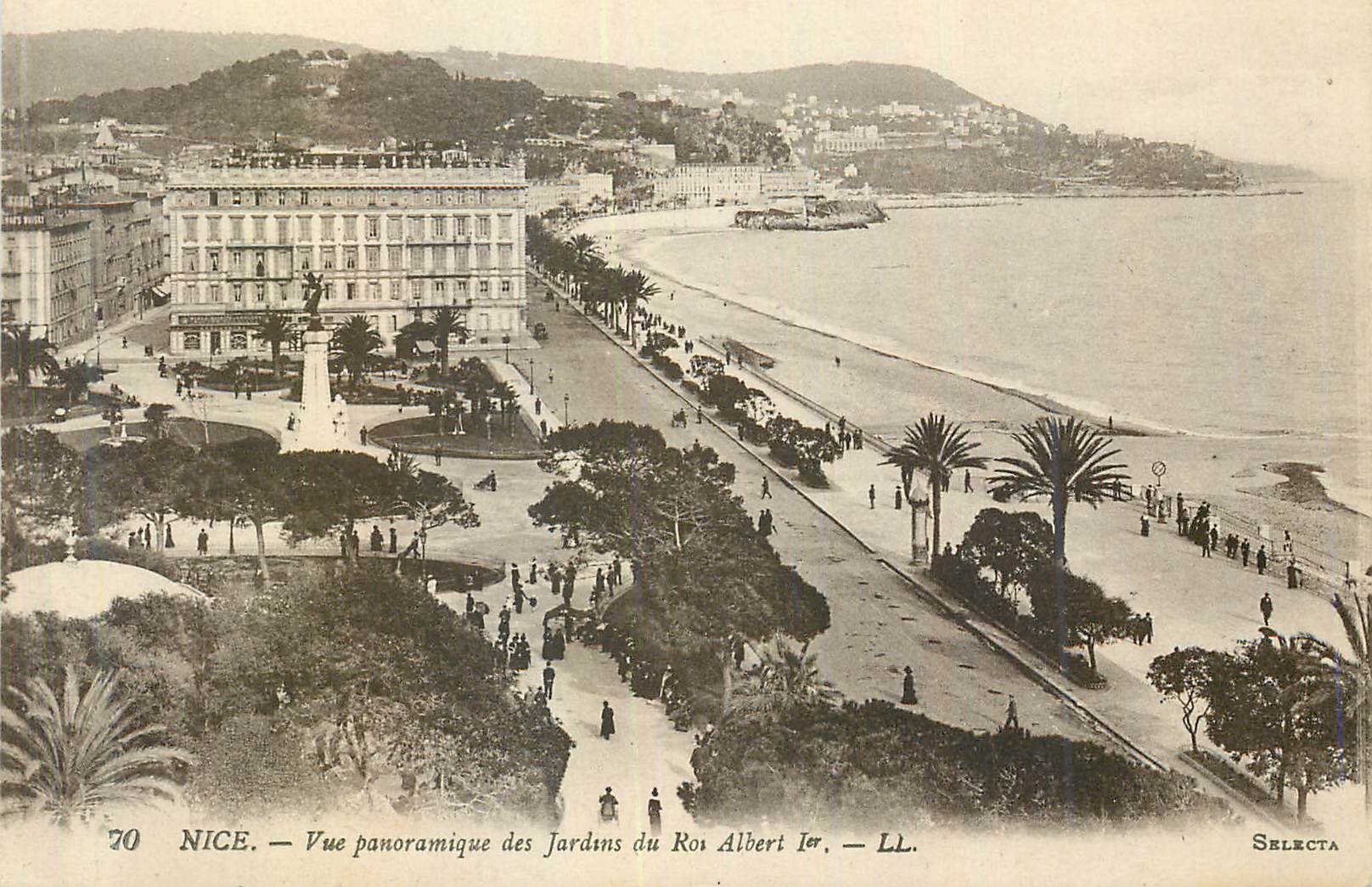 CPA Nice Vue Panoramique des Jardins du Roi Albert 1er