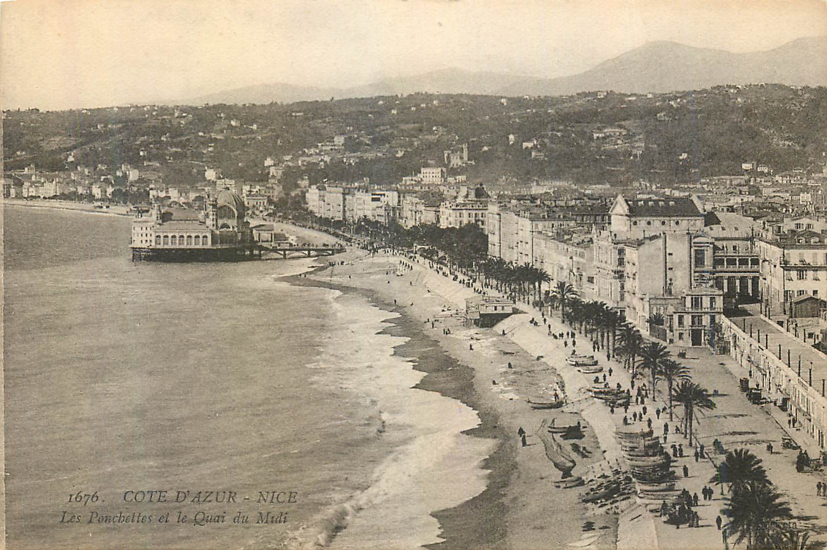 CPA Nice Cote d'Azur Les Pouchettes et le Quai du Midi
