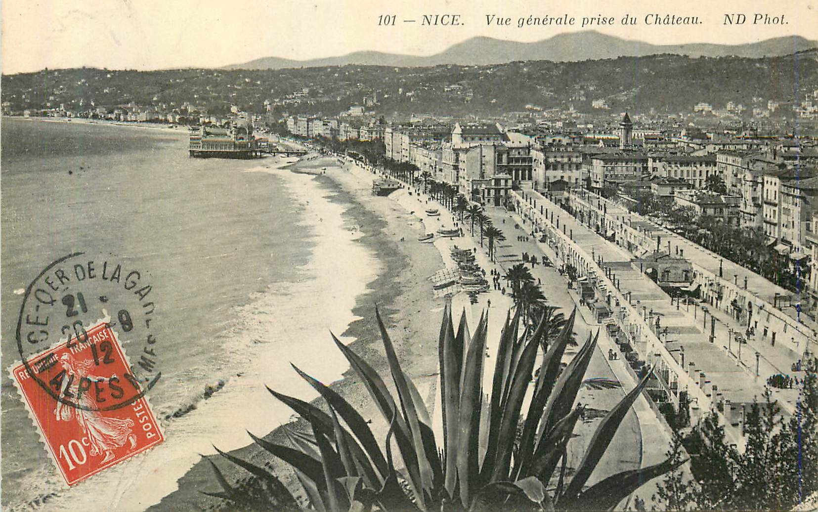 CPA Nice Vue Generale prise du Chateau