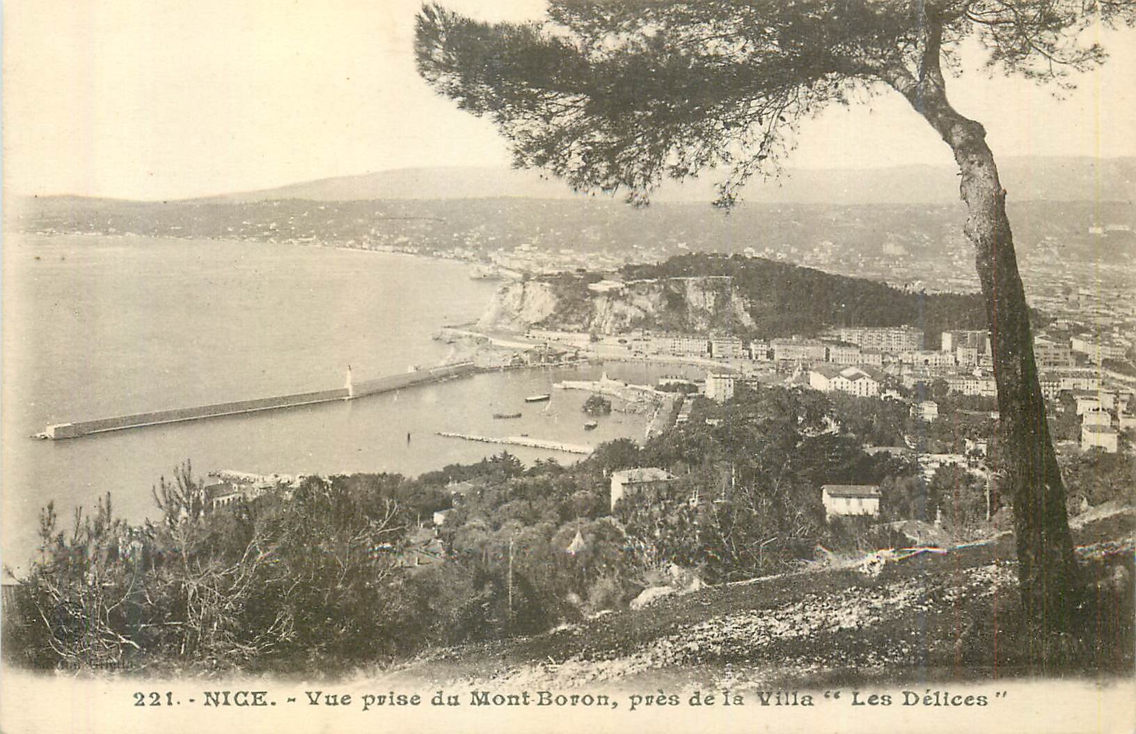 CPA Nice Vue prise du Mont Boron pres de la Villa Les Delices