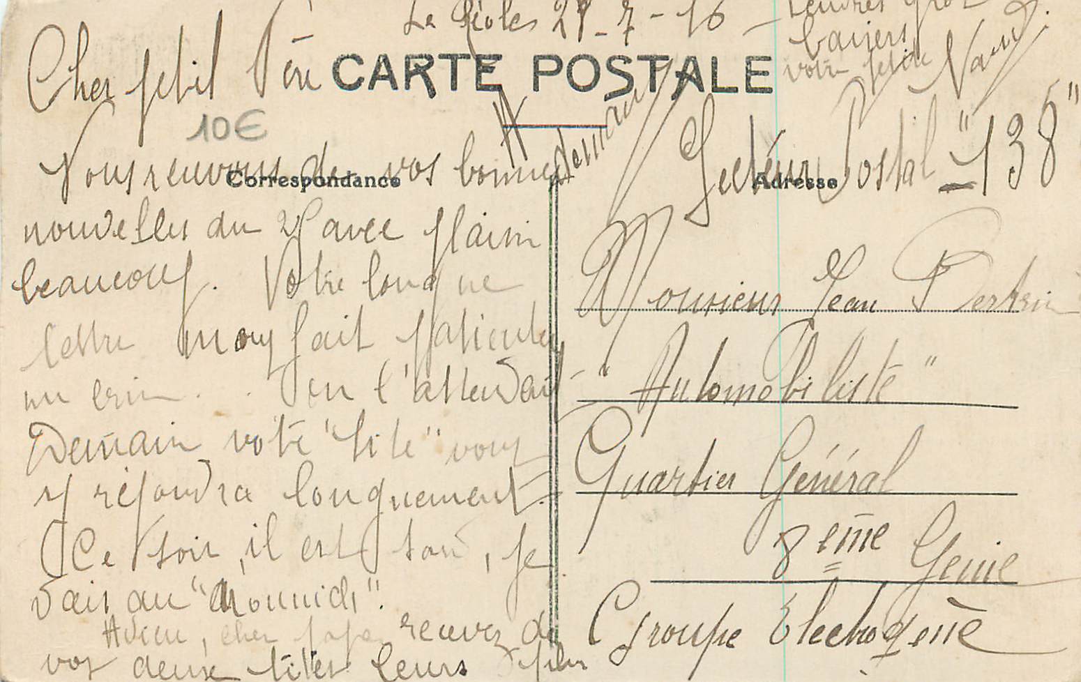 La Réole (Gironde) — La Promenade des Tilleuls et l'Abside de l'Église — éd. Gouroux — Verso