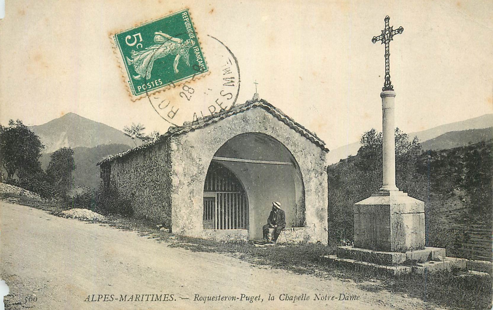 CPA Alpes Maritimes Roquesteron Puget La Chapelle Notre Dame