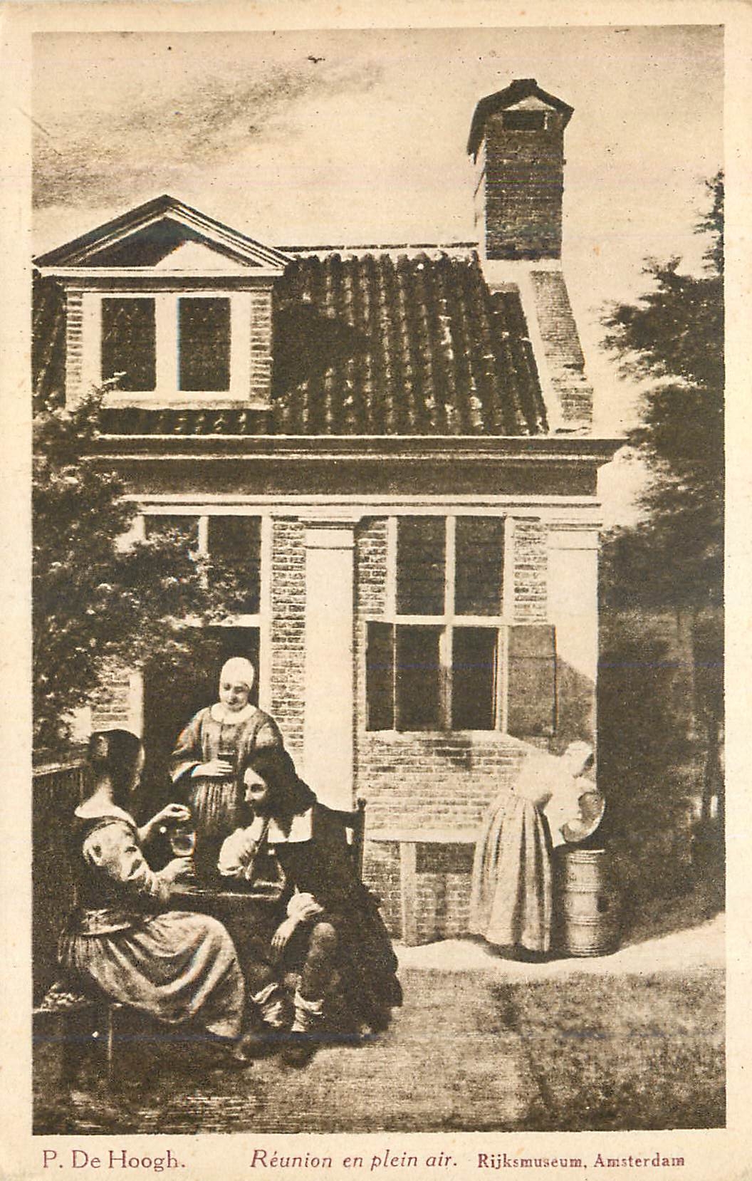 CPA Rijksmuseum Amsterdam Reunion en Plein Air
