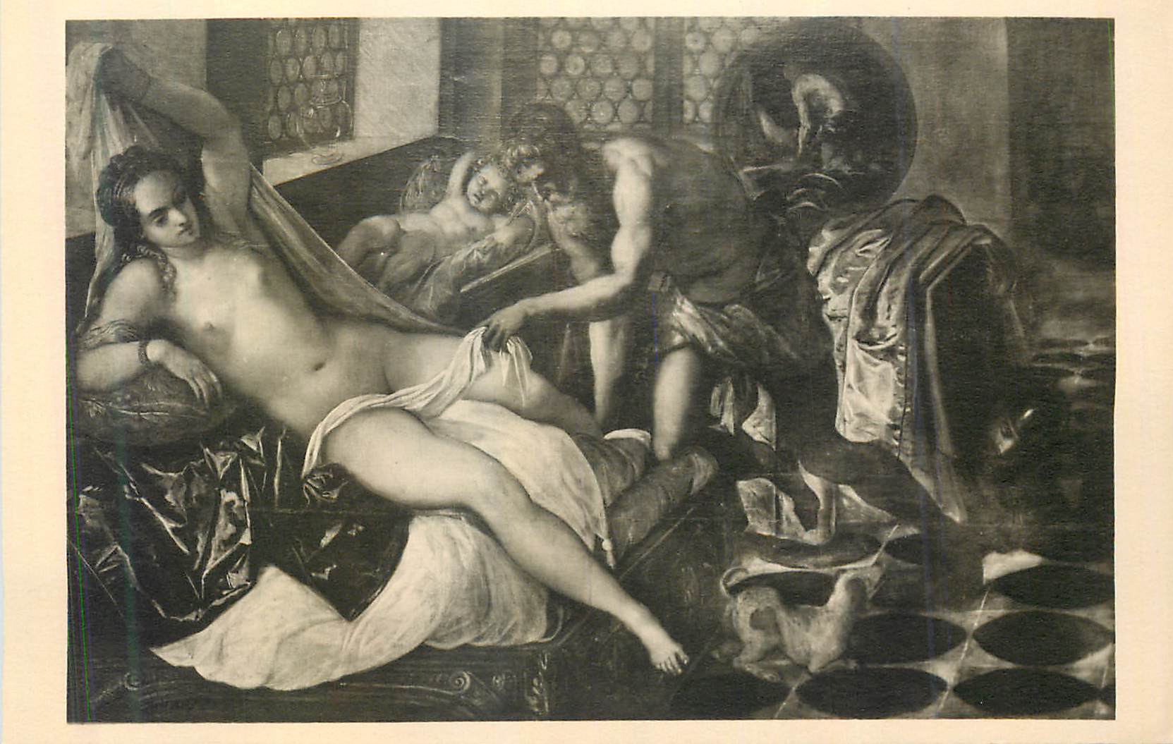 CPA Exposition des Chefs d'Oeuvre de la Pinacotheque de Munich Tintoretto Vulcain Mars Venus