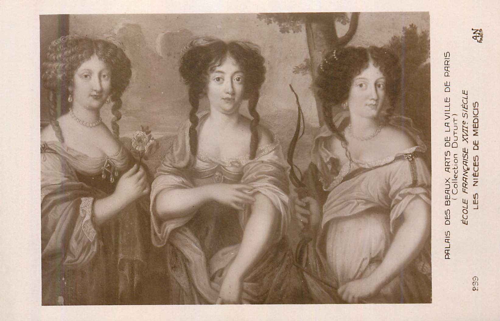 CPA Palais des Beaux Arts de la Ville de Paris (Collection Dutuit) Ecole Francaises XVIIe S Les Nices de Medicis