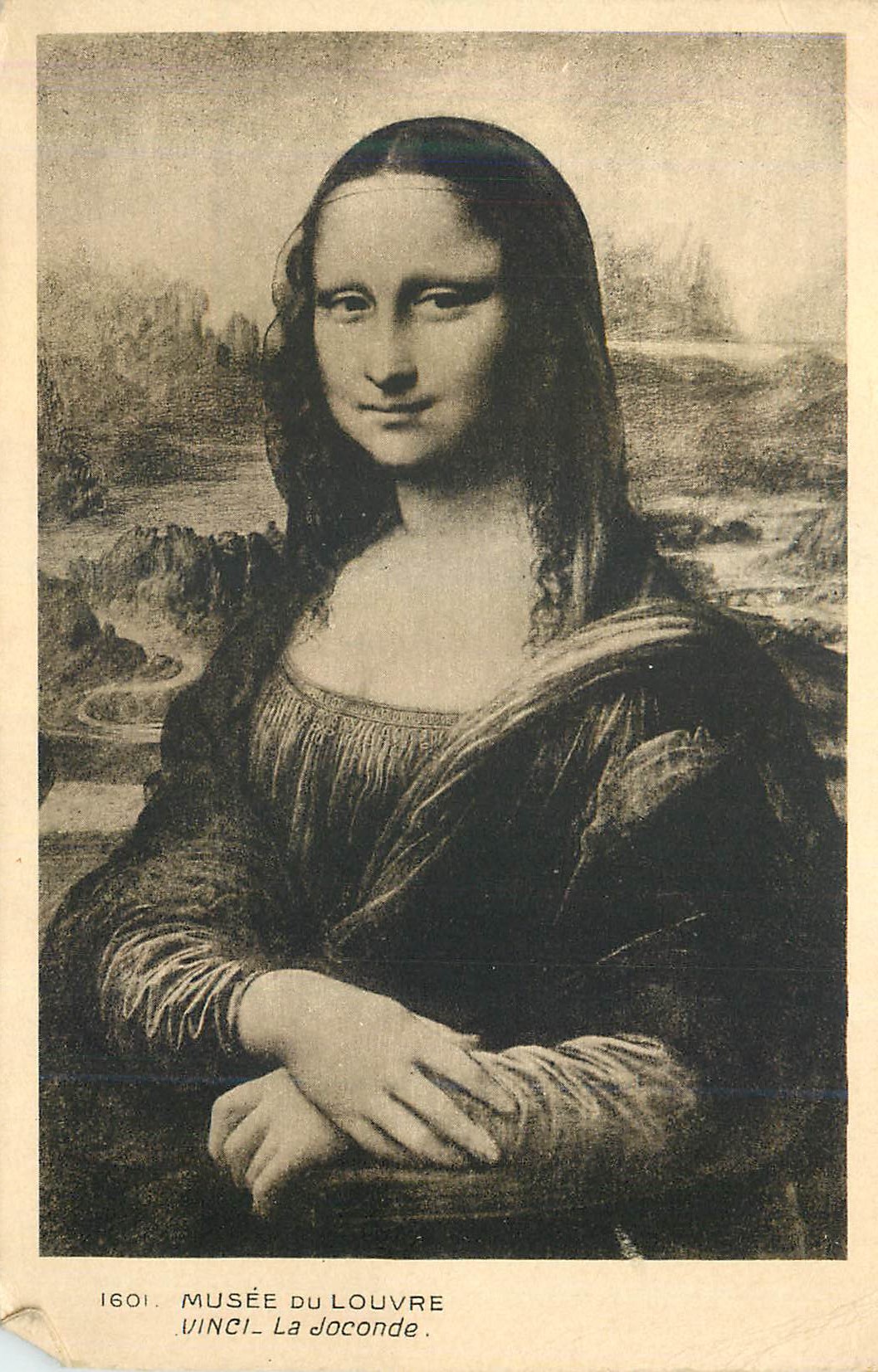 CPA Musee du Louvre Vinci La Joconde