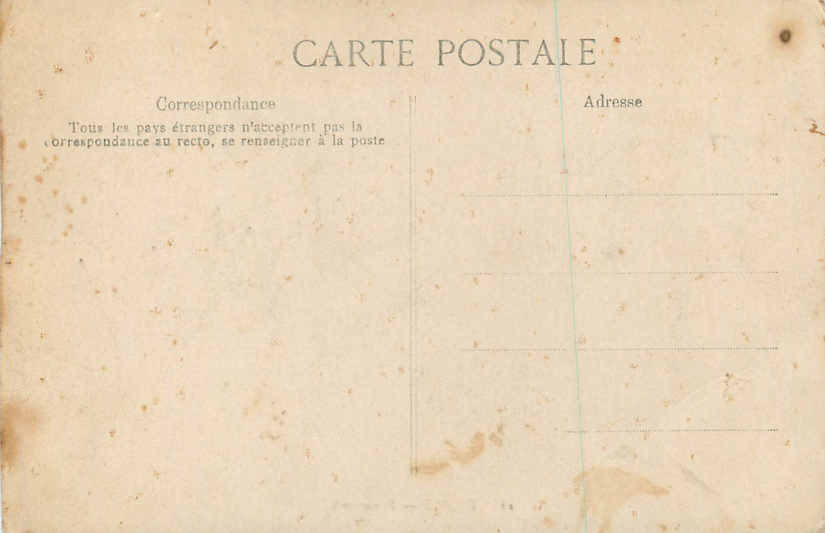 CPA Reims Panorama — Rückseite