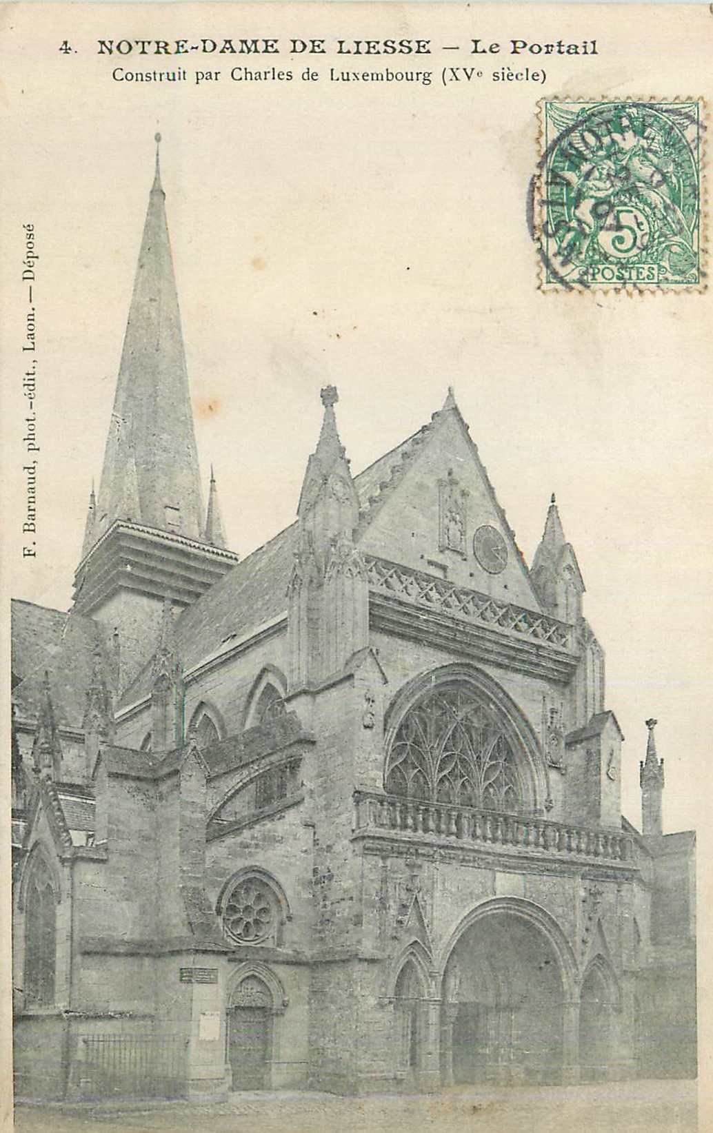 CPA Notre Dame de Liesse Le Portail