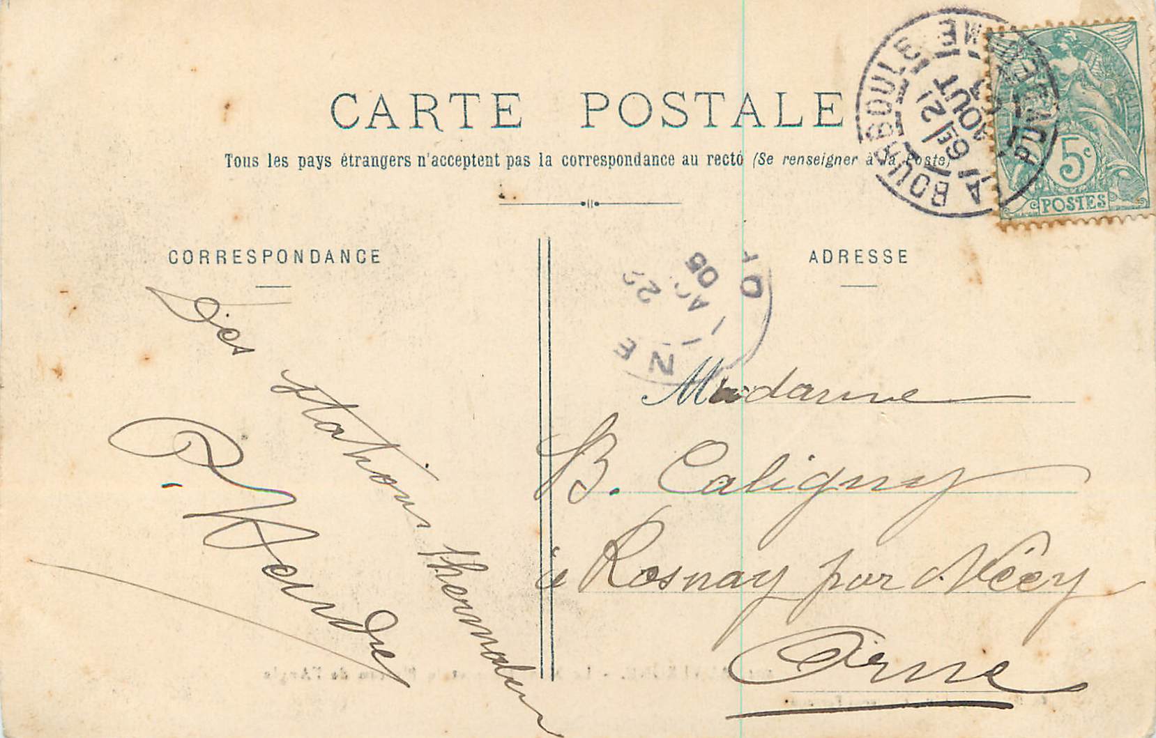 CPA Auvergne Le Mont Dore et le Plateau de l'Angle — Verso