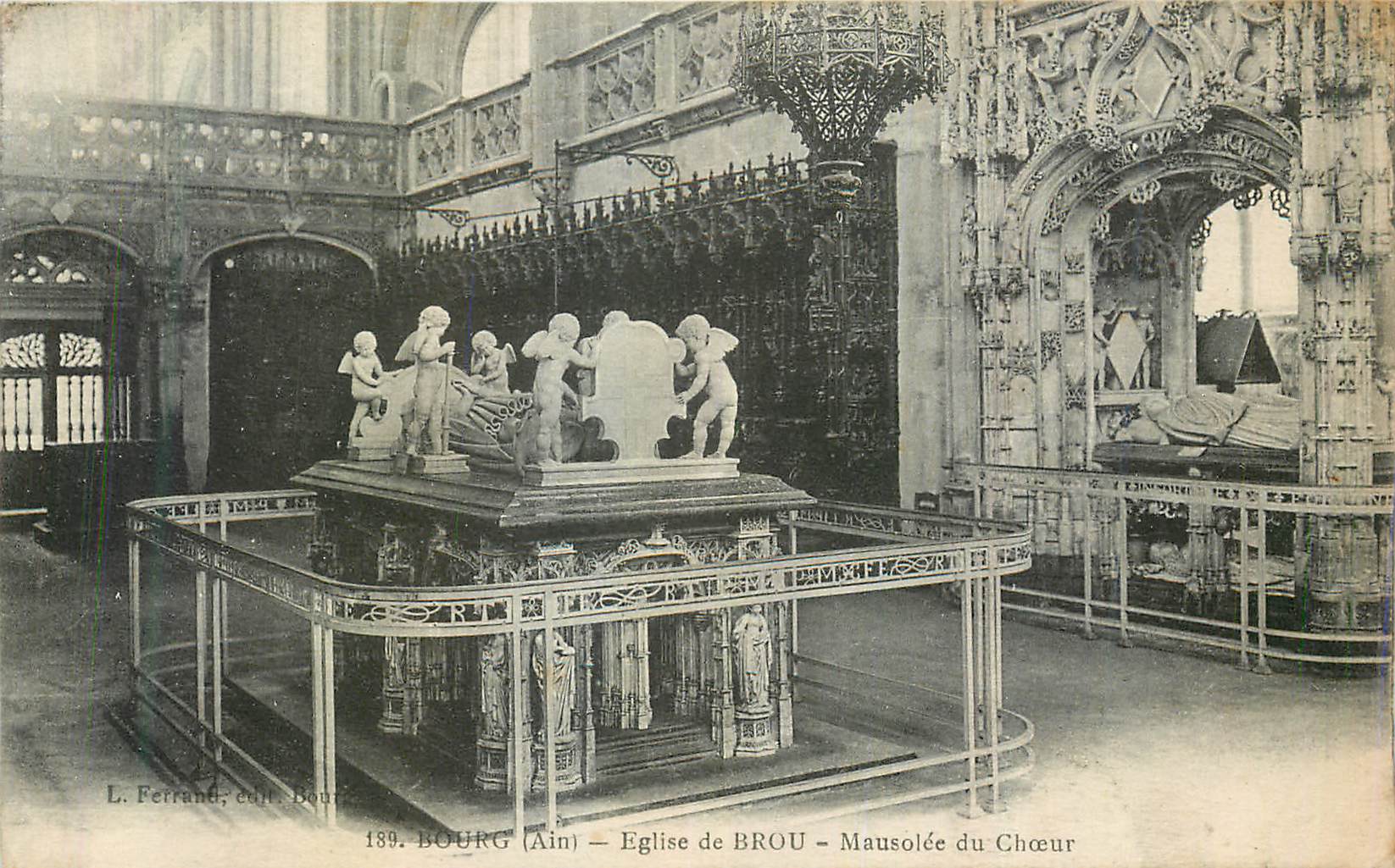 CPA Bourg (Ain) Eglise de Brou Mausolee du Choeur