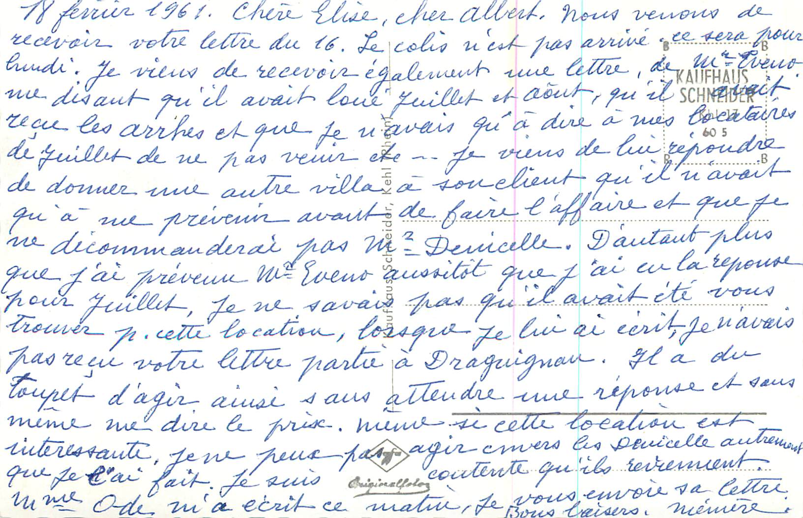 CPM Kehl am Rhein An der Kath Kirche — Verso