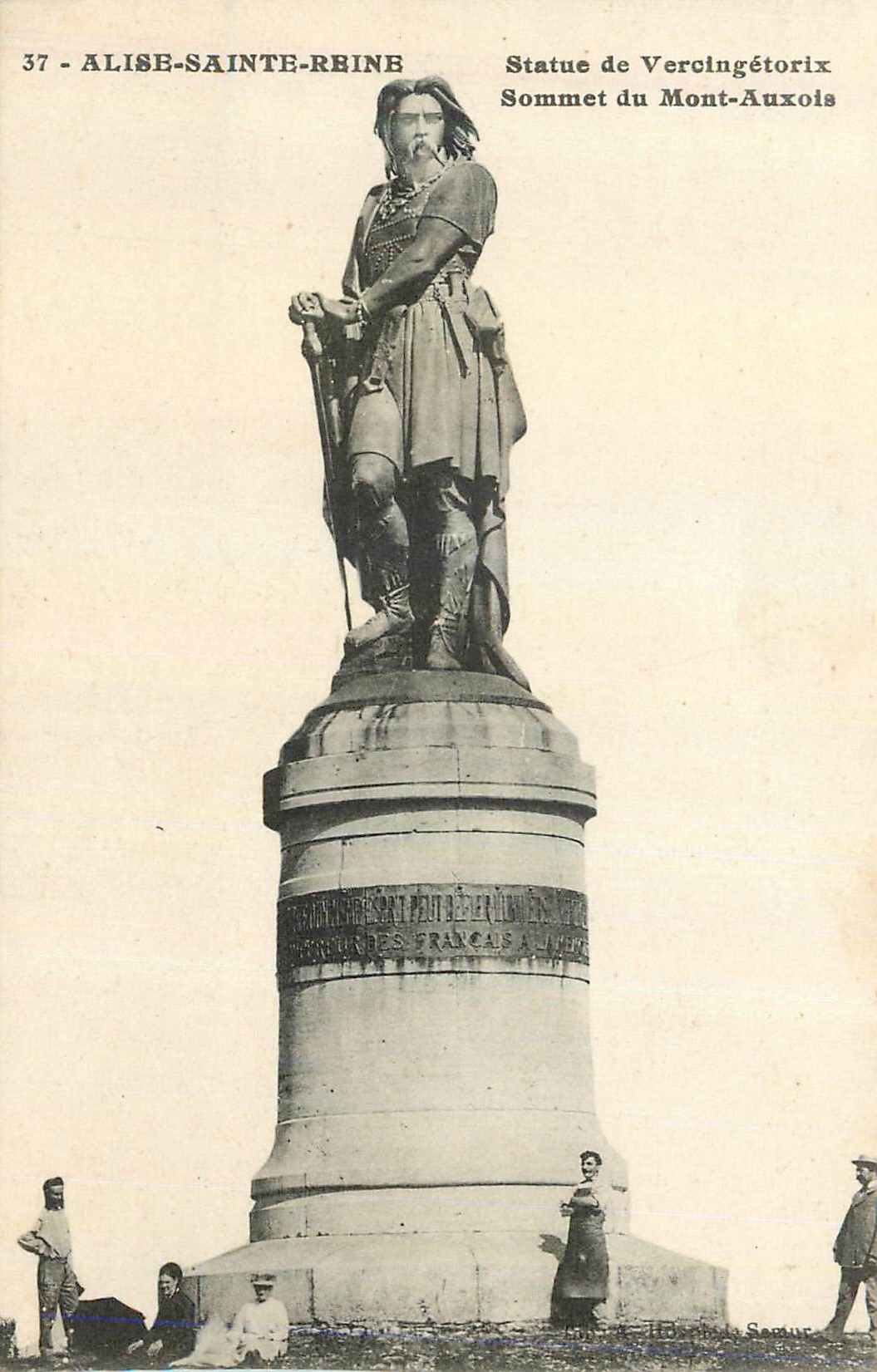 CPA Alise Sainte Reine Statue de Vercingetorix Sommet du Mont Auxois