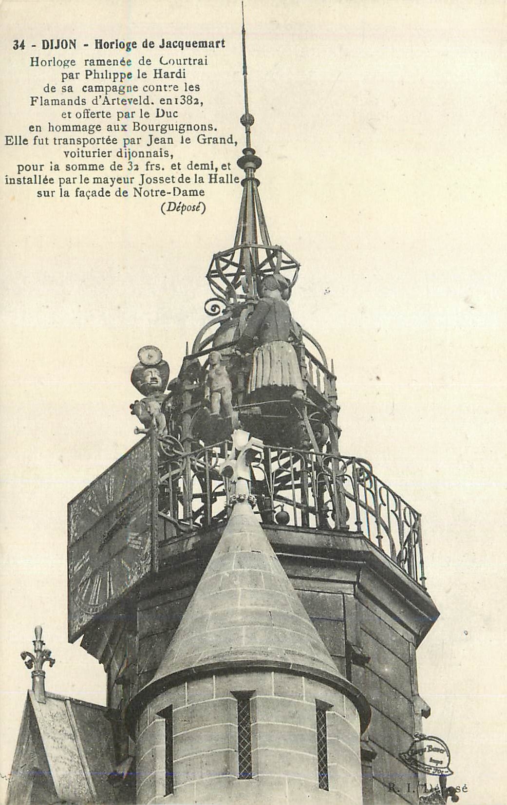CPA Dijon Horloge de Jacquemart