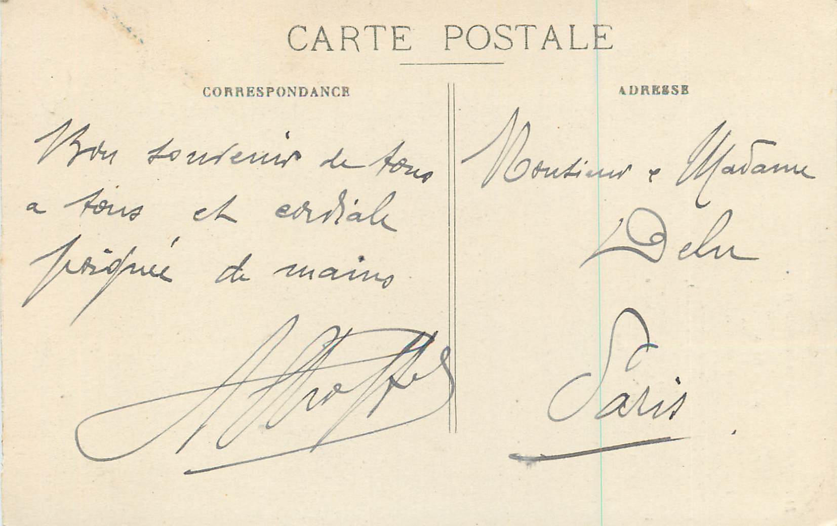 CPA Dijon Horloge de Jacquemart — Rückseite