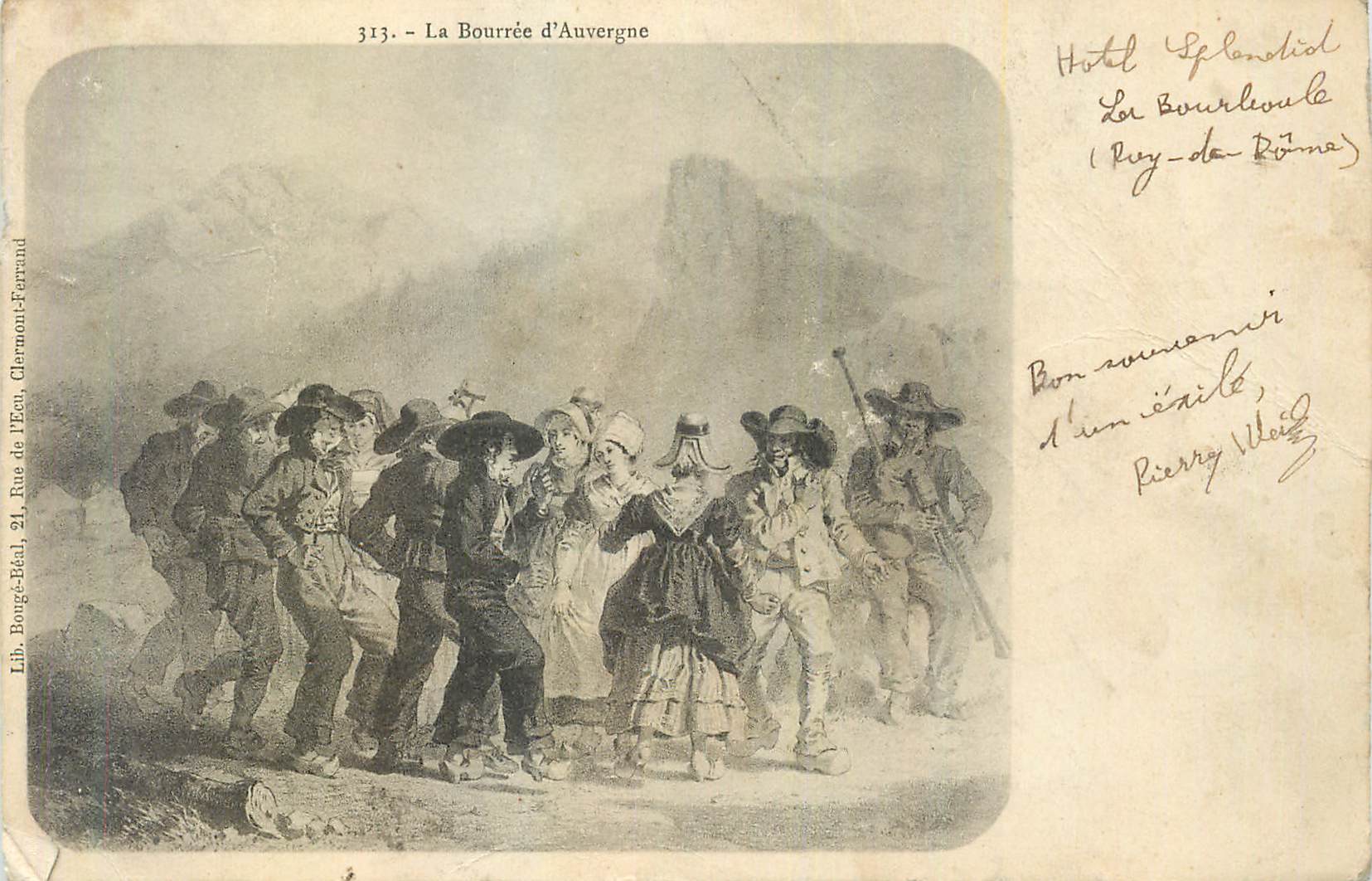 CPA La Bourree d'Auvergne