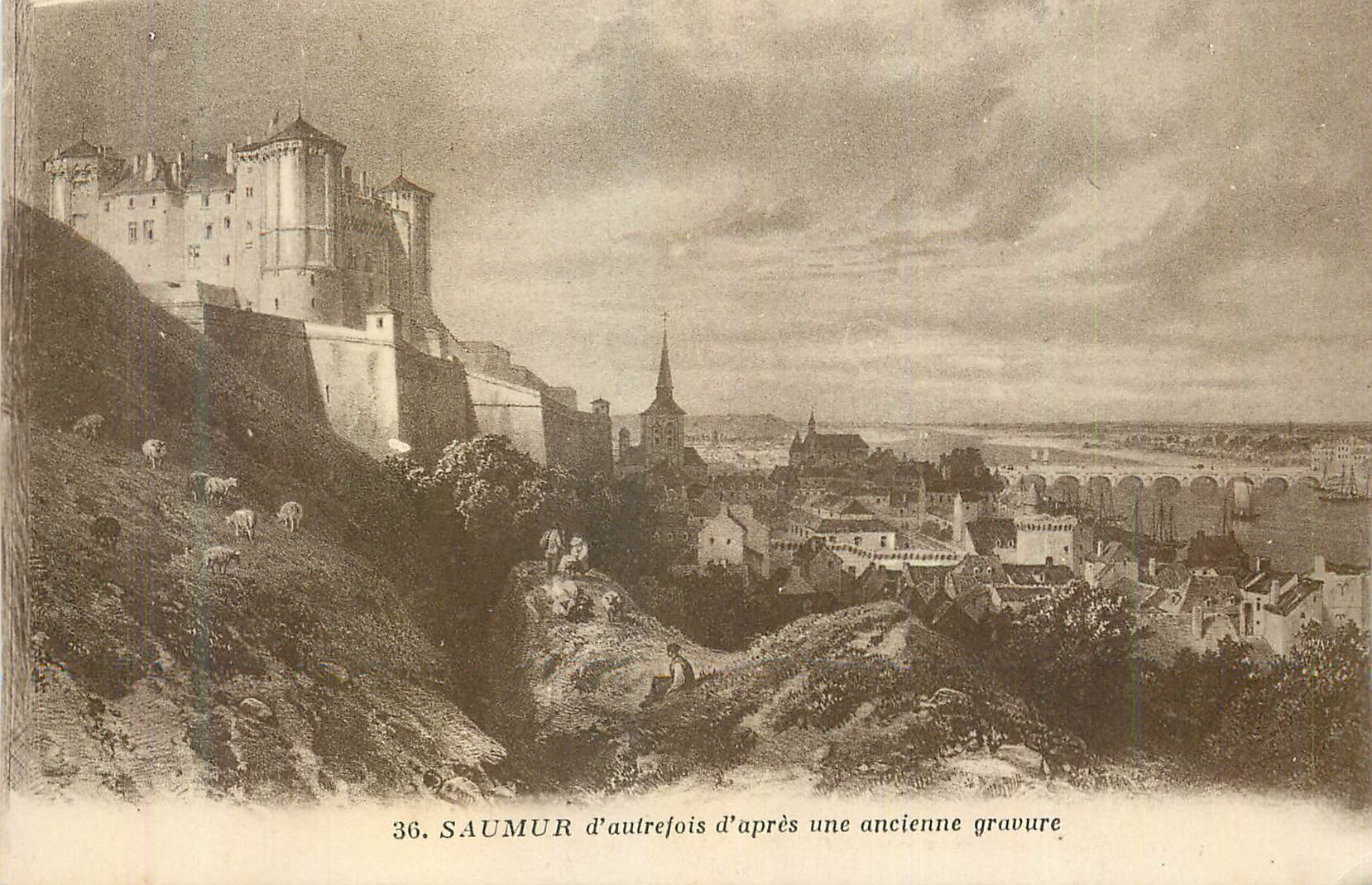 CPA Saumur d'Autrefois d'Apres une Ancienne Gravure