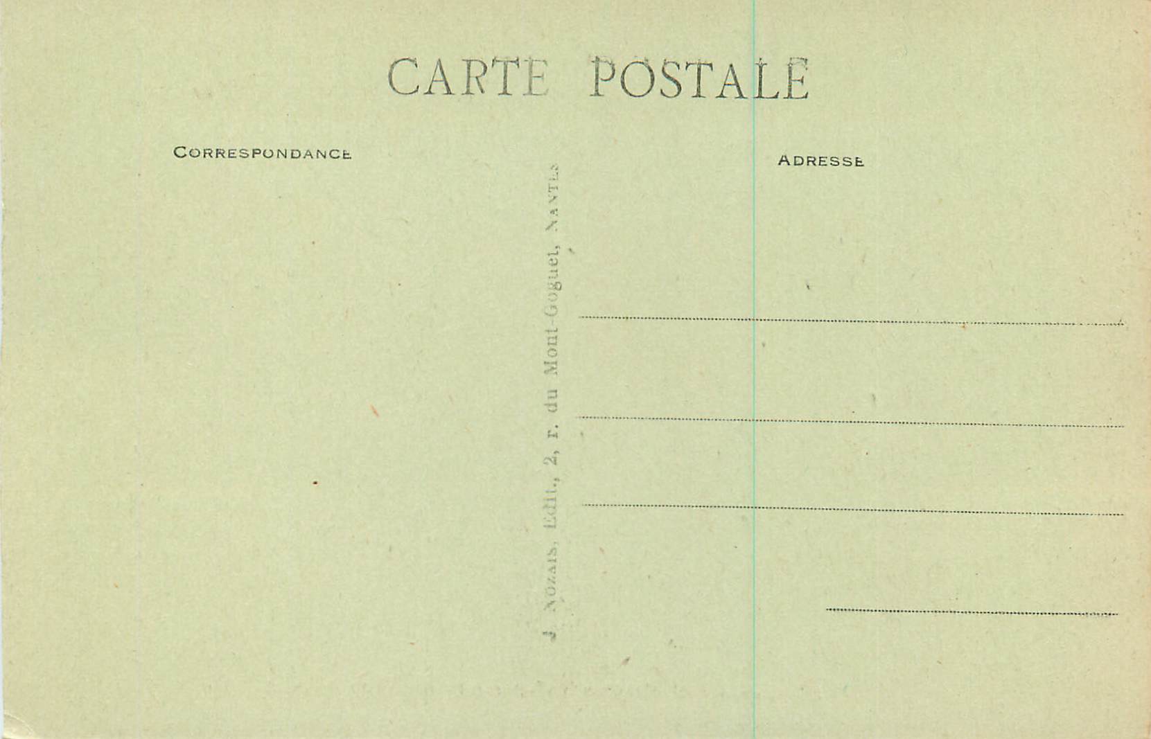 CPA Saumur d'Autrefois d'Apres une Ancienne Gravure — Rückseite