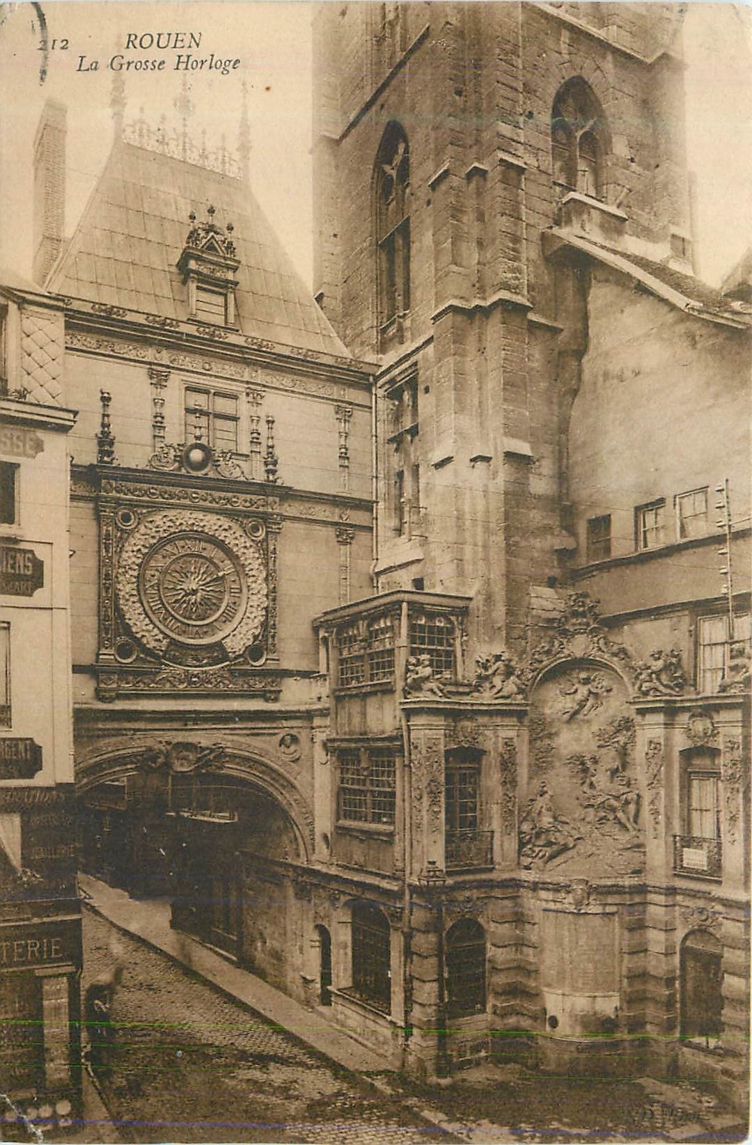 CPA Rouen la Grosse Horloge