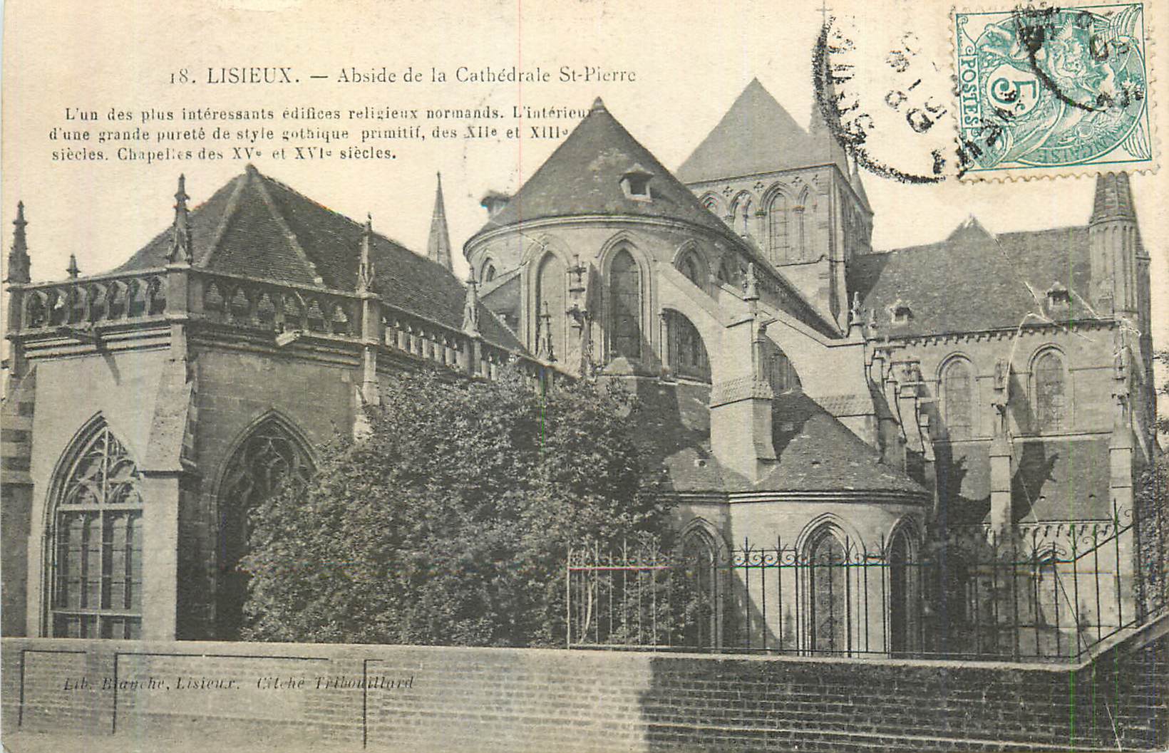 CPA Lisieux Abside de la Cathedrale St Pierre