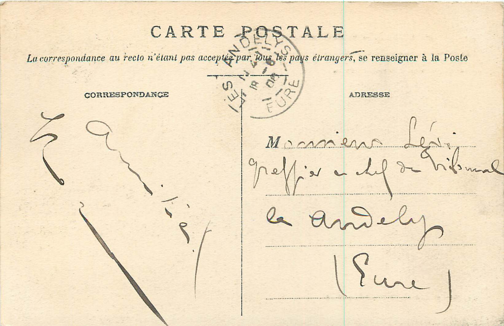 CPA Lisieux Abside de la Cathedrale St Pierre — Rückseite