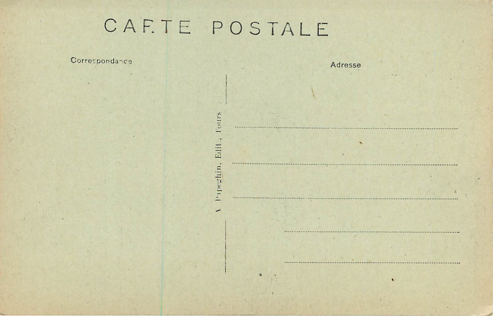 CPA Tours (I et L) le Pont Bonaparte et la Loire — Rückseite