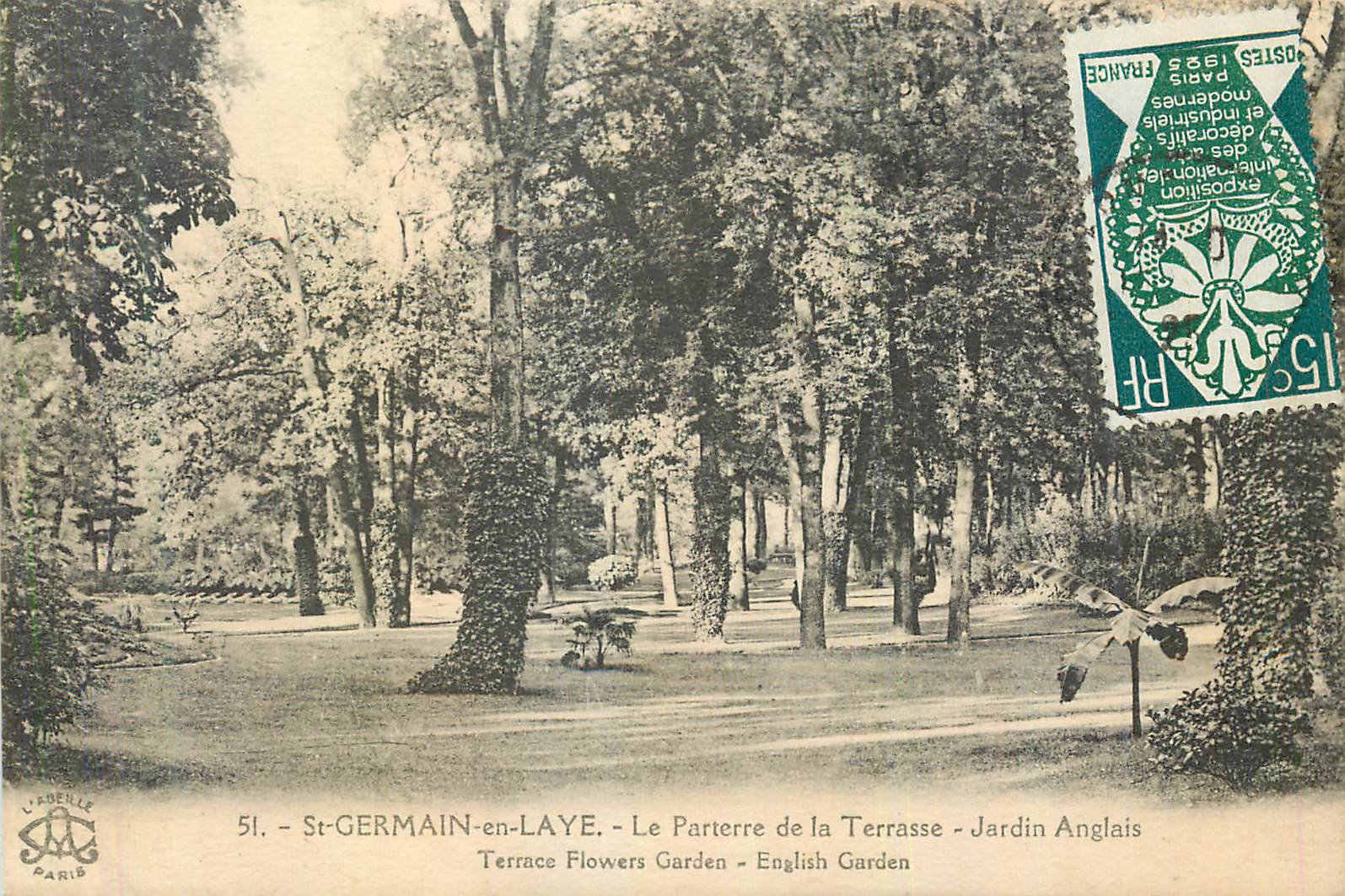 St-GERMAIN-en-LAYE - Le Parterre de la Terrasse - Jardin Anglais — L'Abelle, Paris, n°51