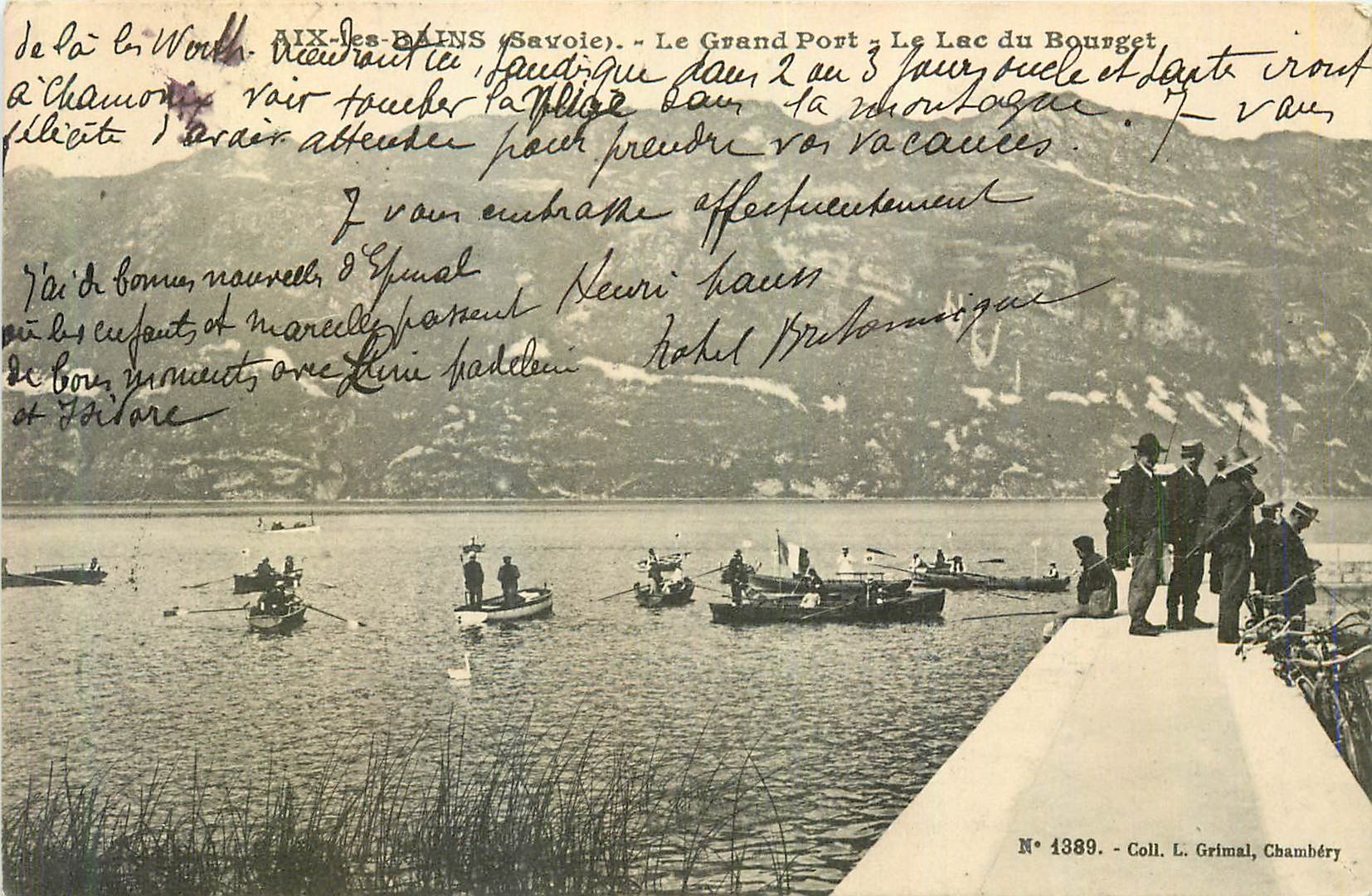 CPA Aix les Bains (Savoie) le Grand Port le Lac de Bourget