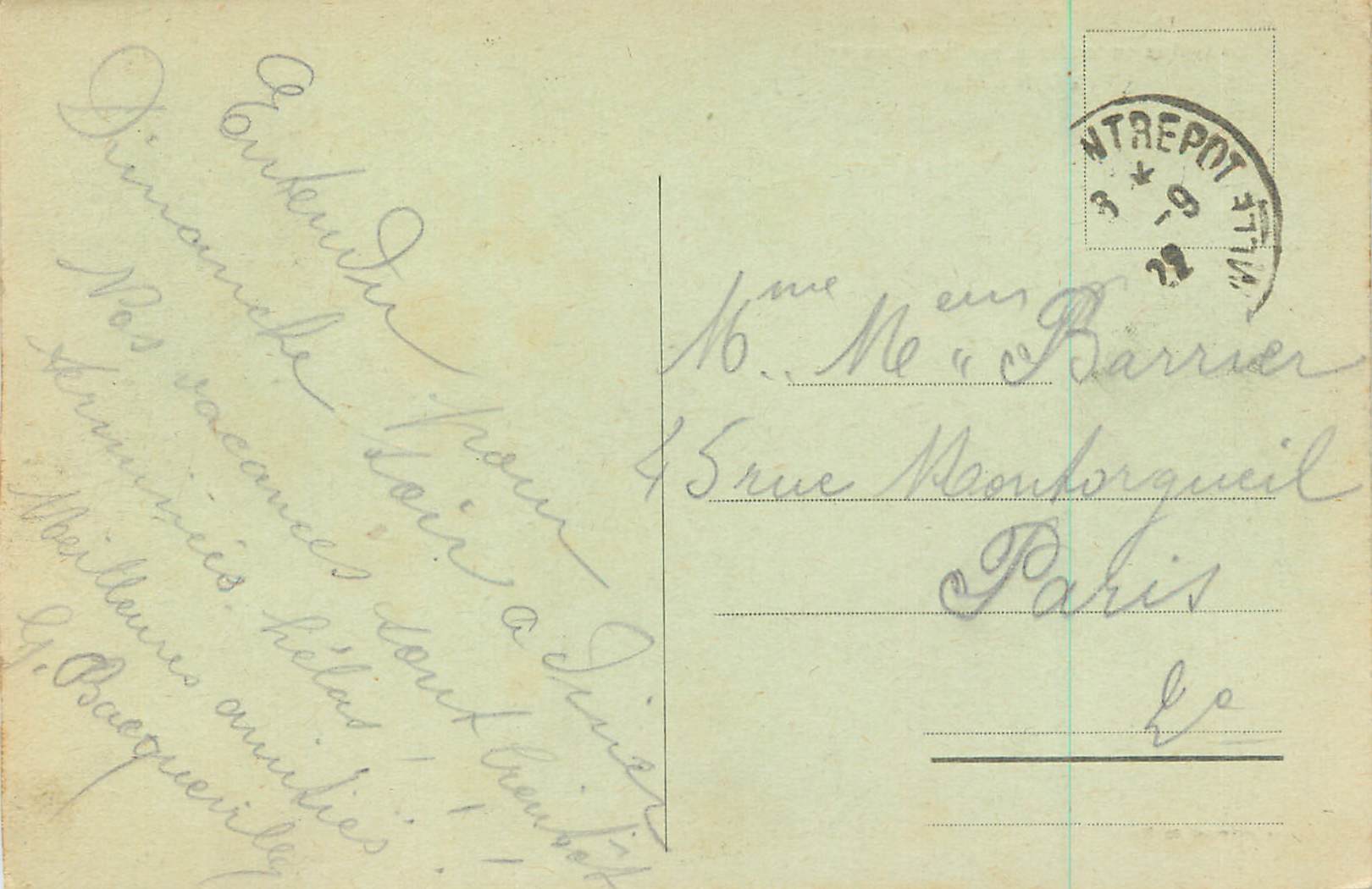 CPA Nancy Place Stanislas Grilles en Fer Forge — Verso